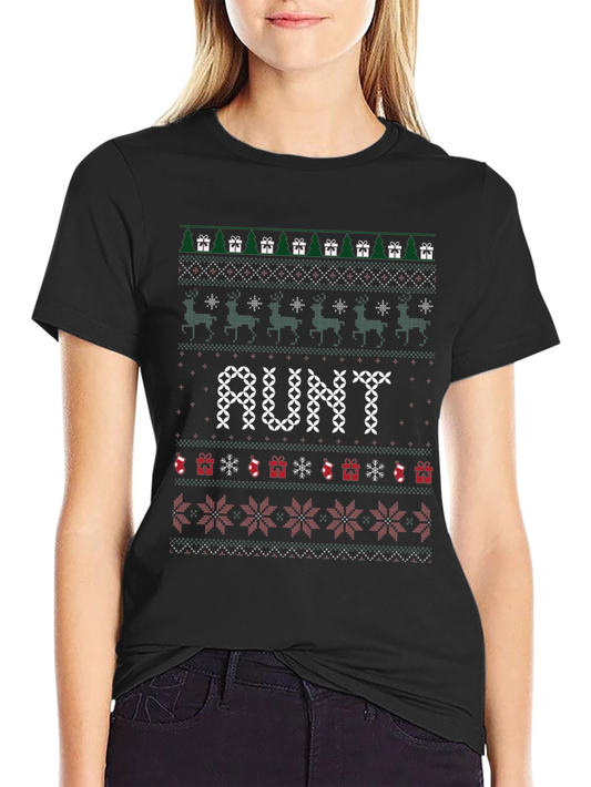 Aunt Christmas Ugly Sweater T-Shirt