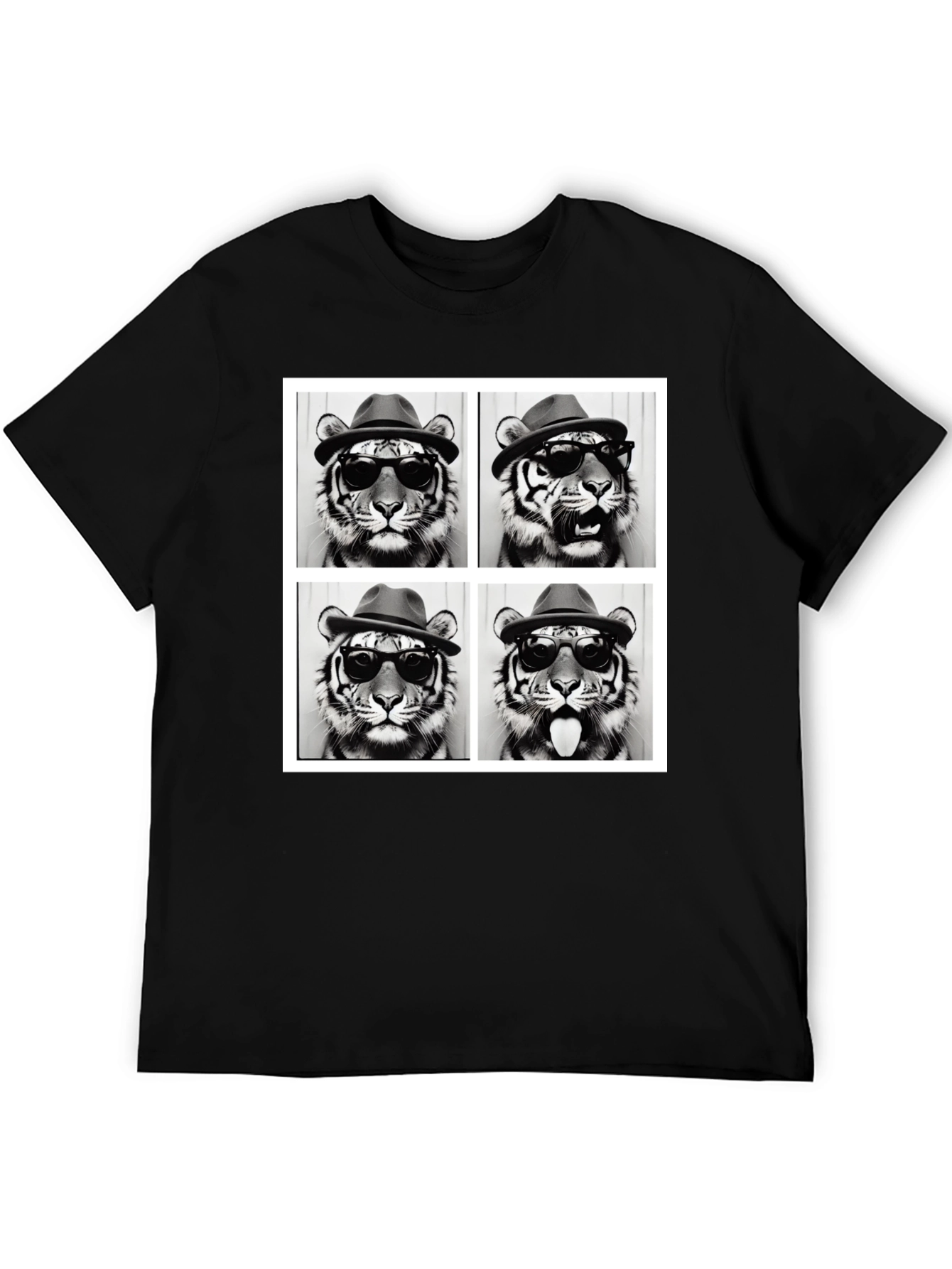 Tiger Collage Graphic Tee - Cool & Unique Style