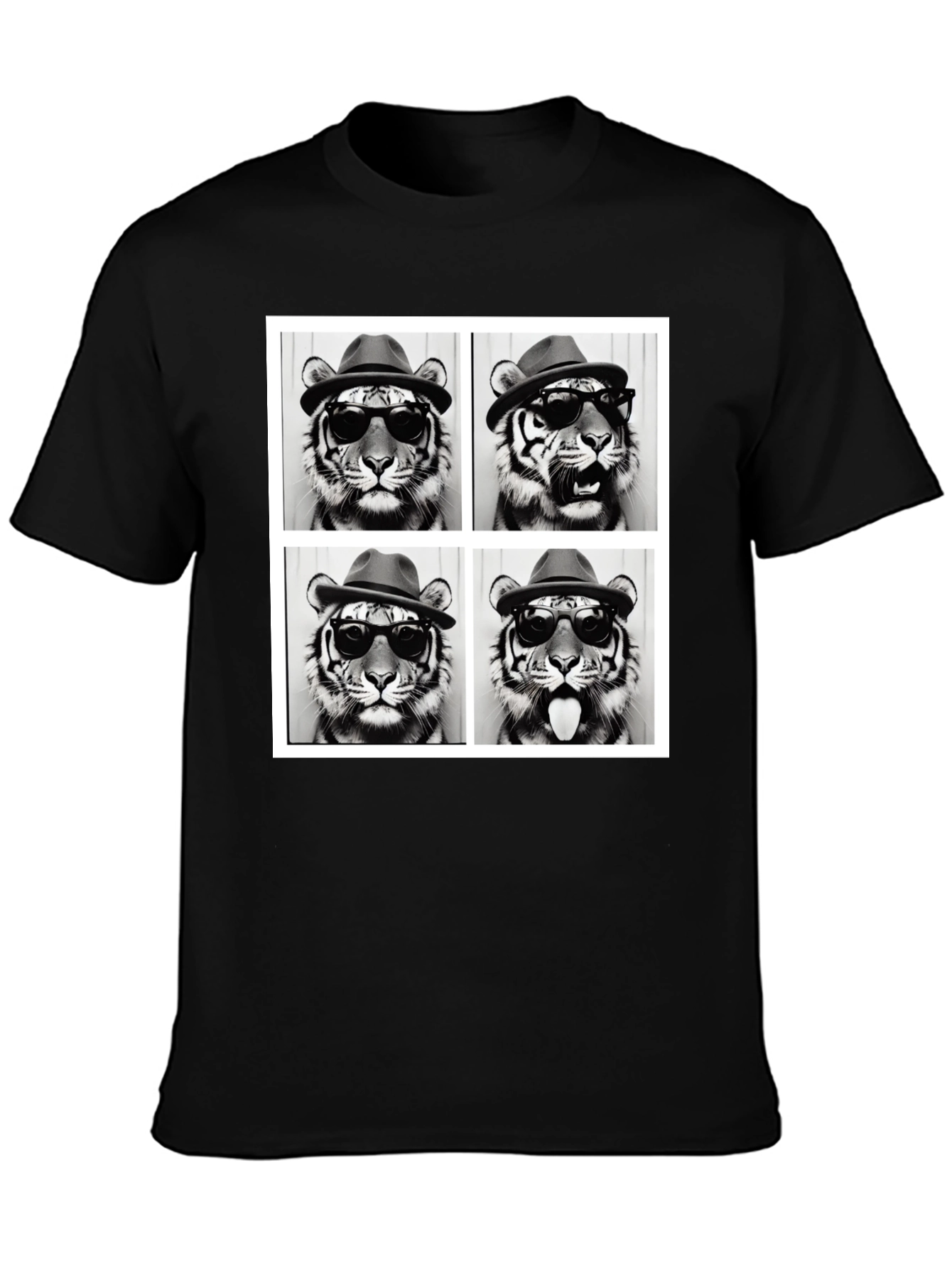 Tiger Collage Graphic Tee - Cool & Unique Style