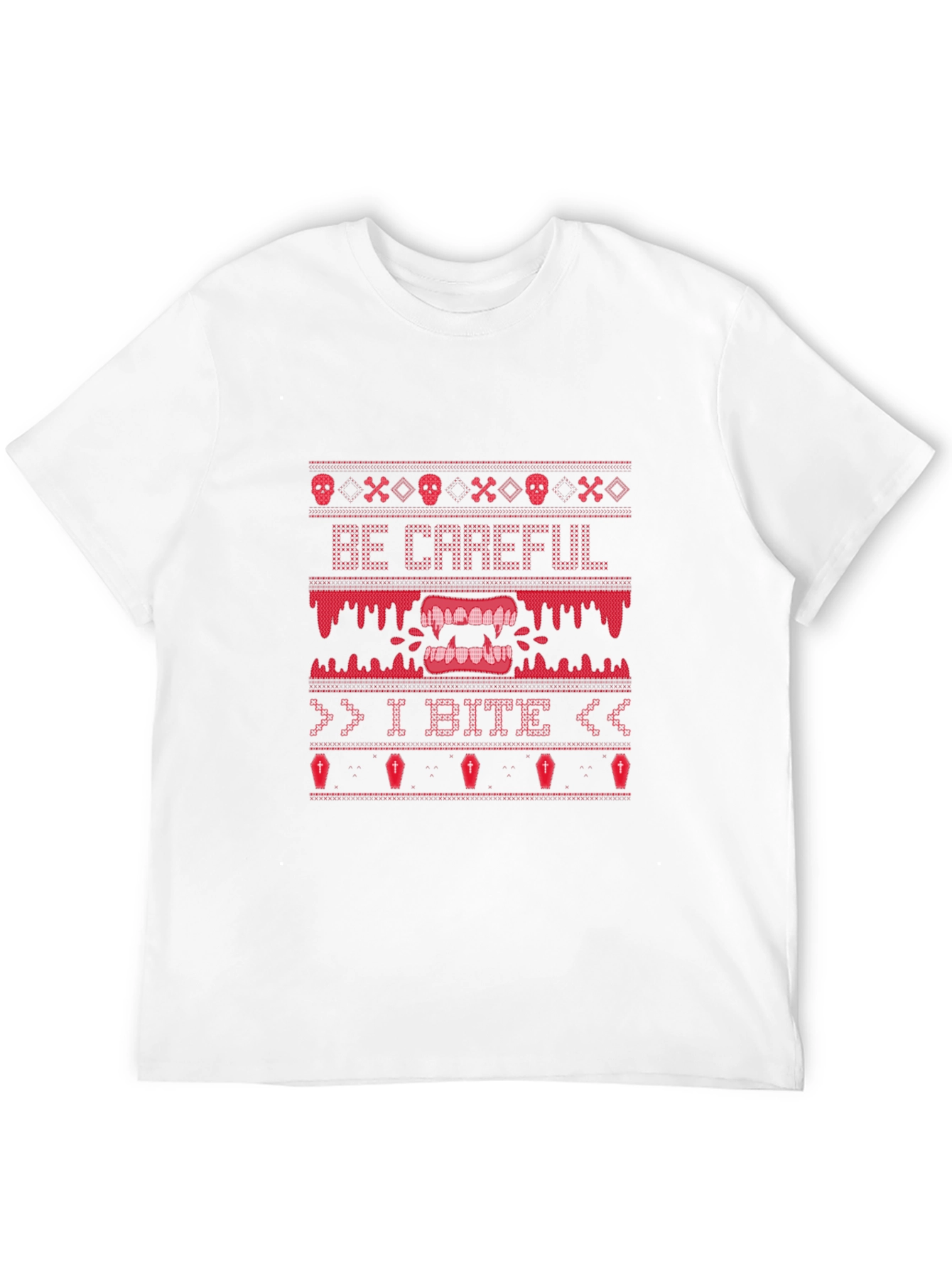Be Careful I Bite Halloween Graphic Tee