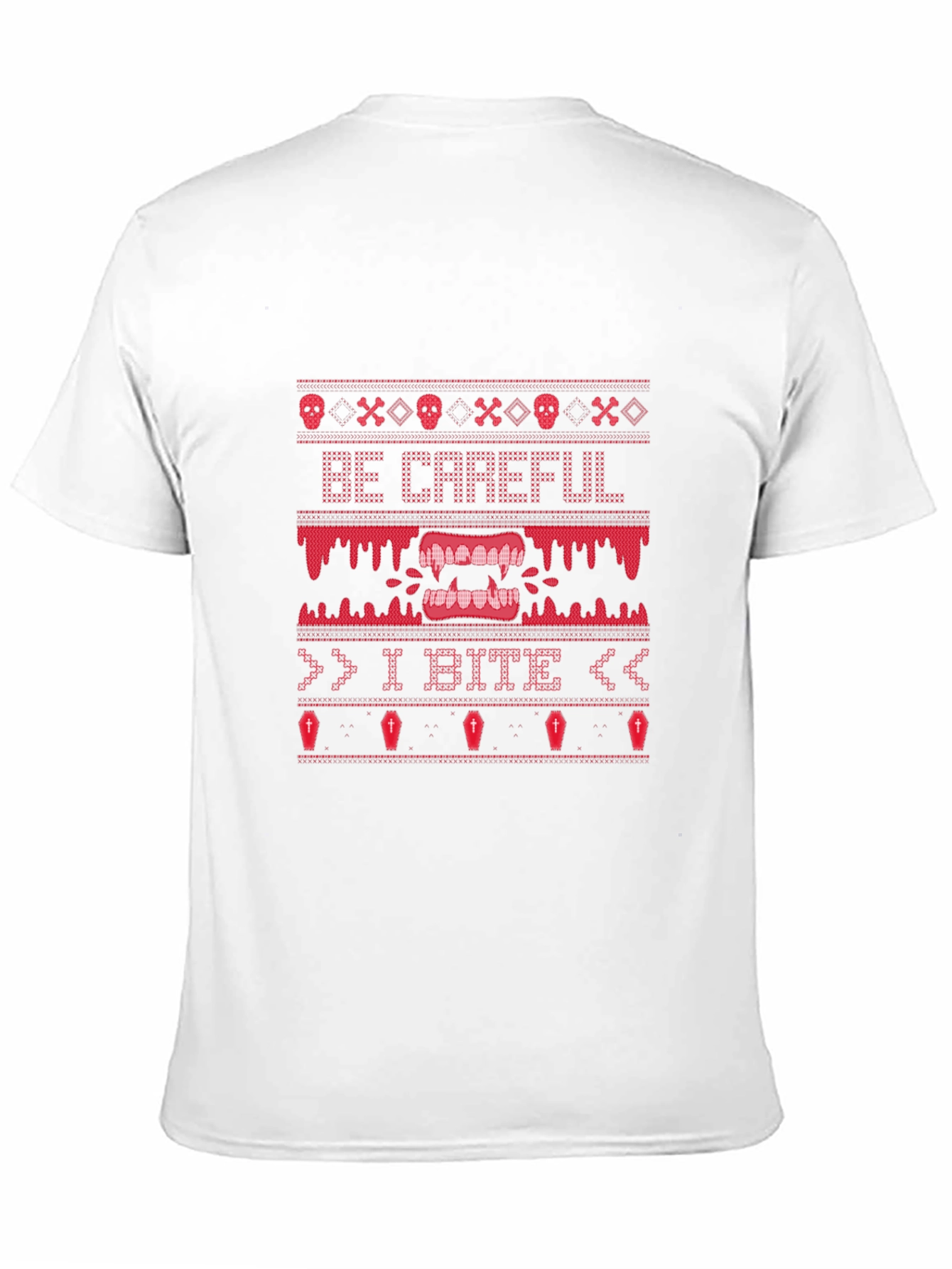 Be Careful I Bite Halloween Graphic Tee