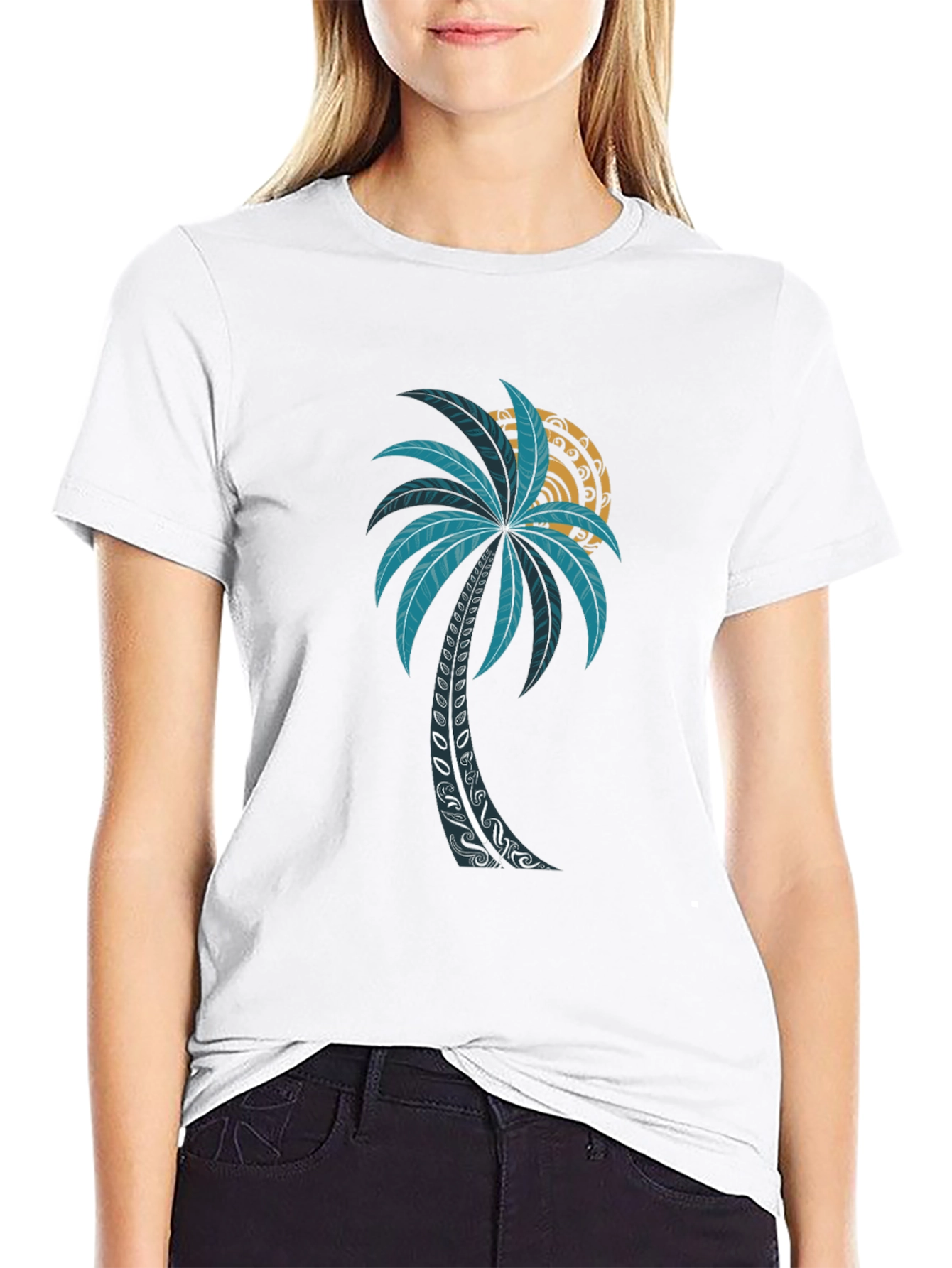 Palm Tree Graphic T-Shirt - Island Vibes