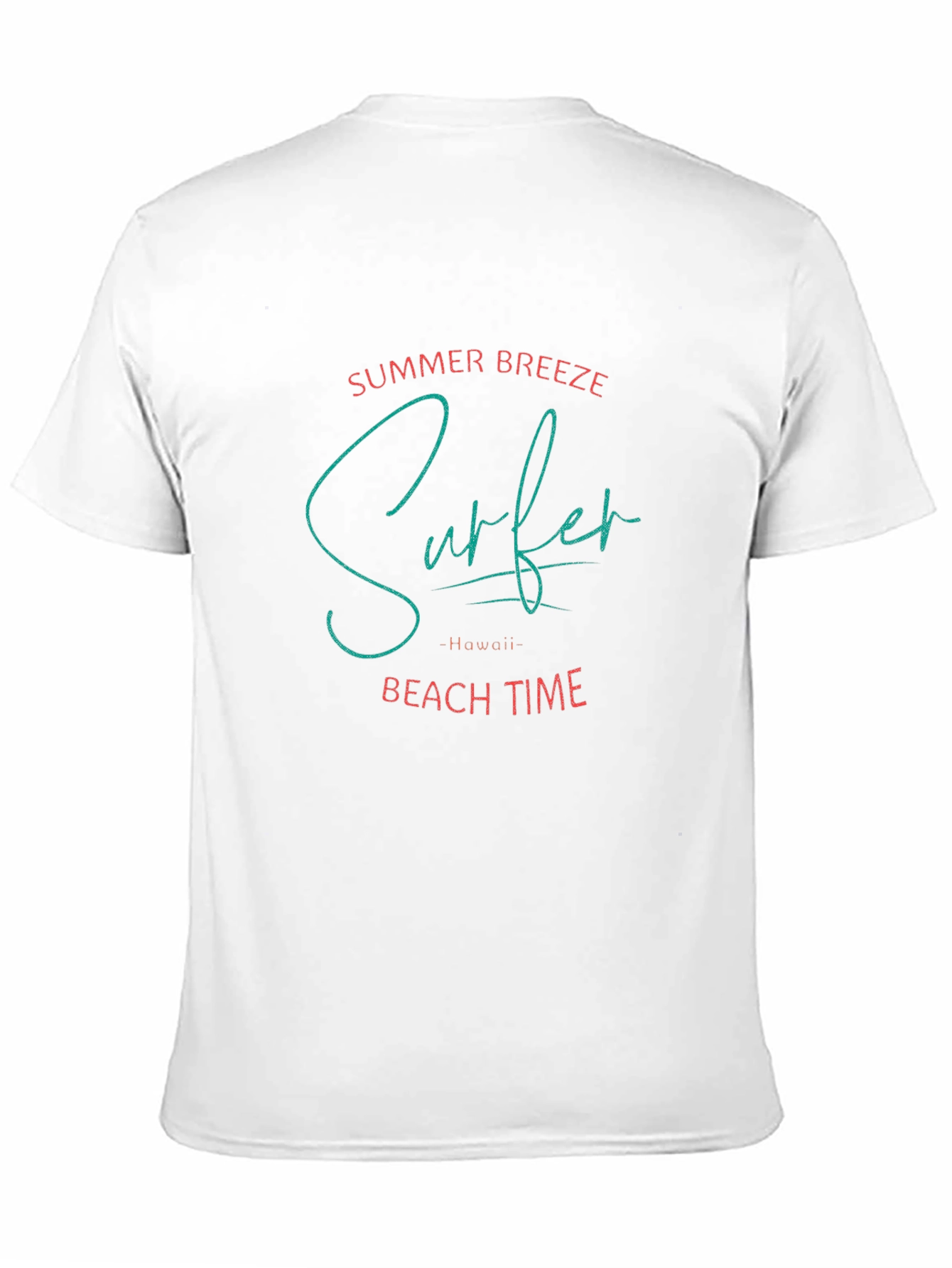 Summer Surfer Beach Time Black T-Shirt