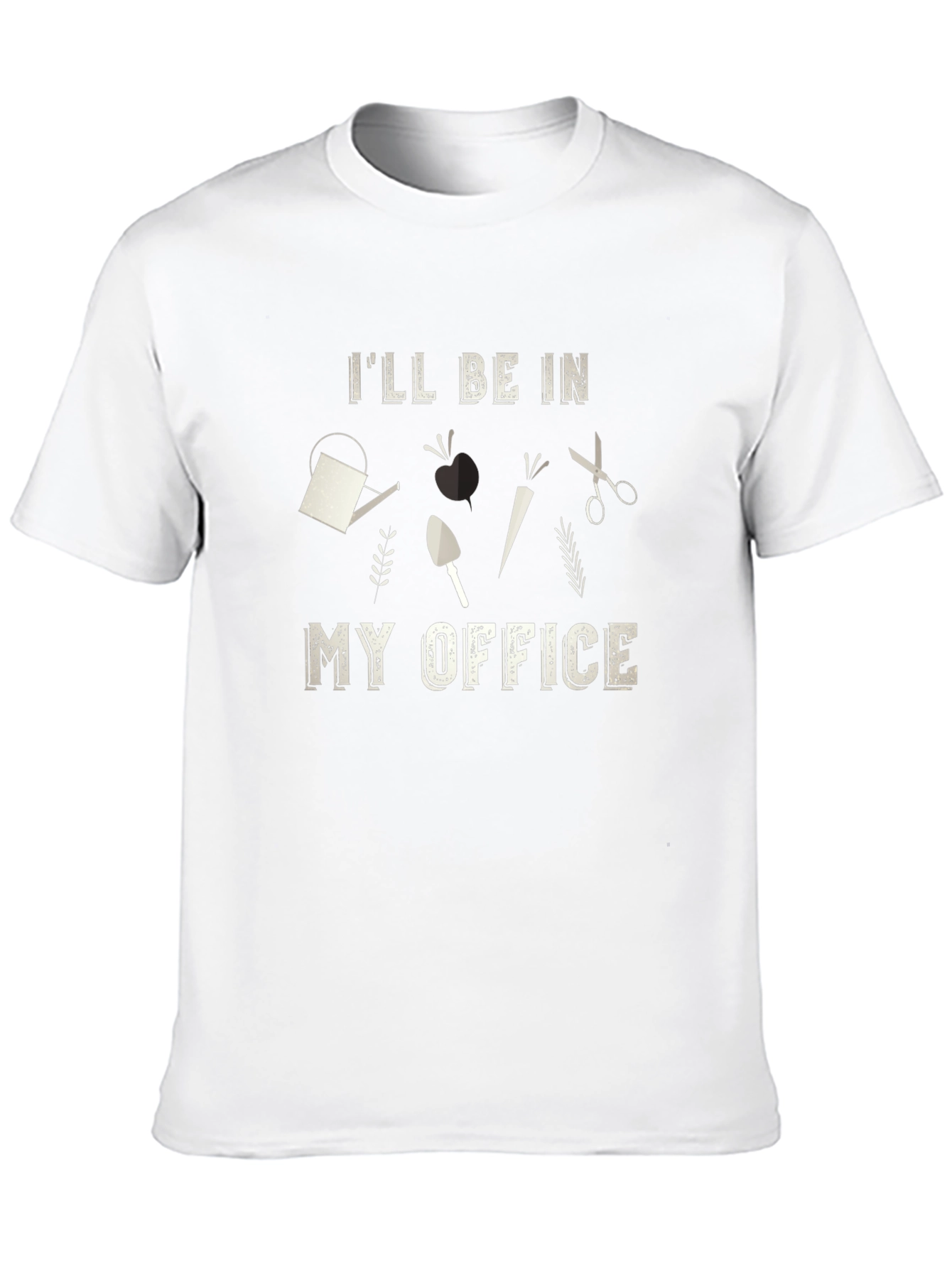 Gardeners Office T-Shirt: Gardening Tools Design