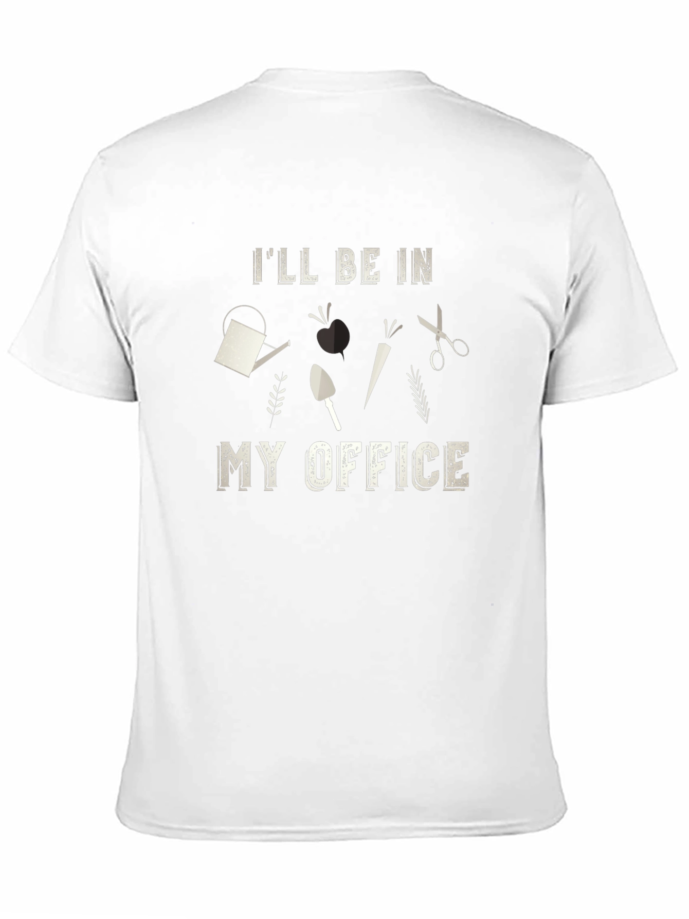 Gardeners Office T-Shirt: Gardening Tools Design