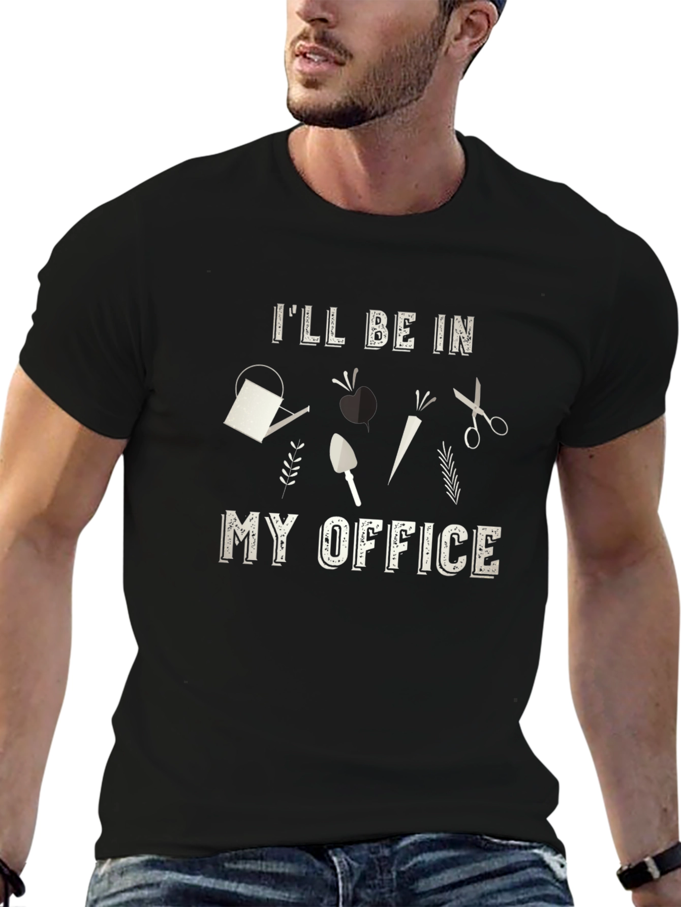 Gardeners Office T-Shirt: Gardening Tools Design