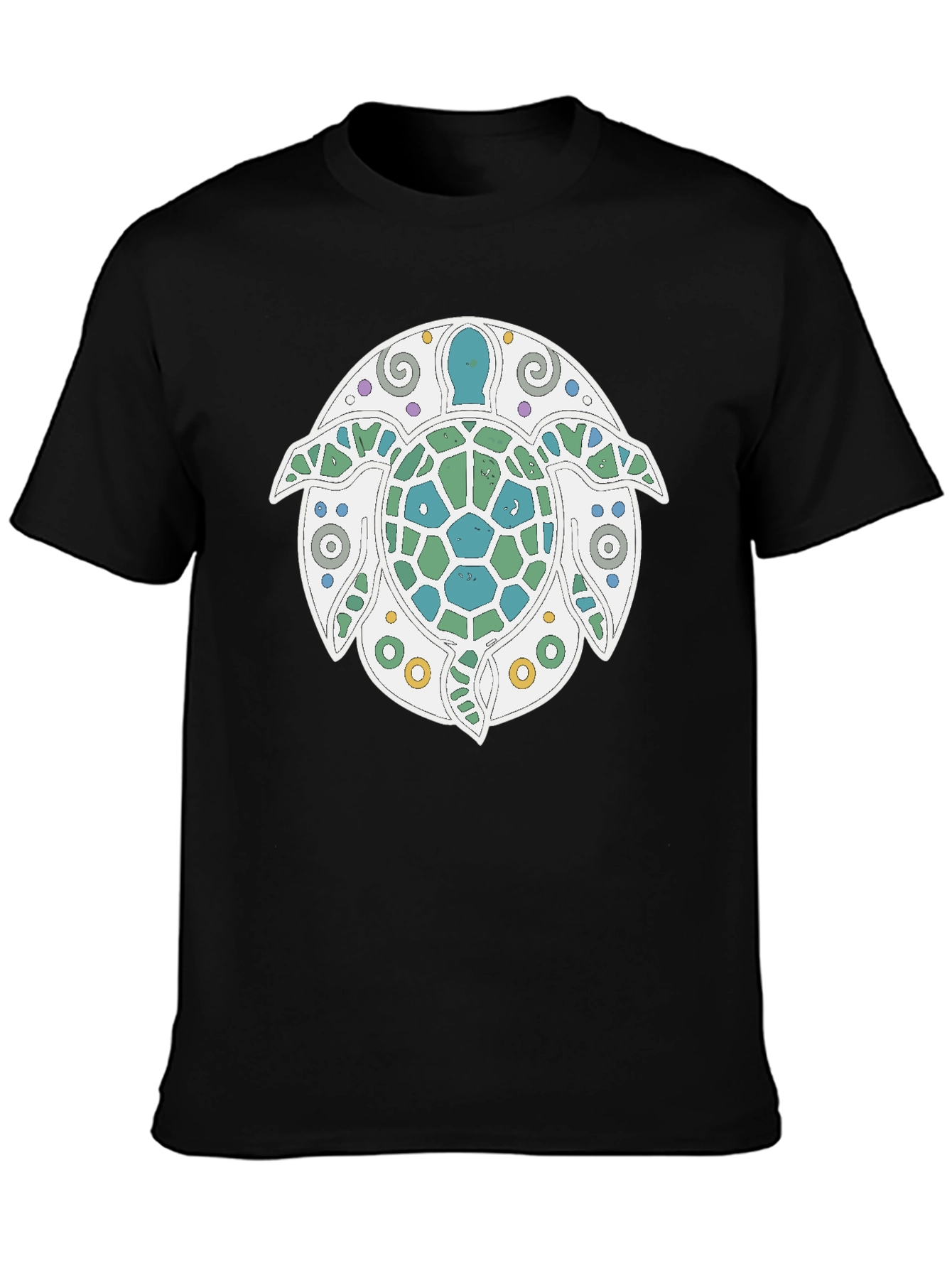 Turtle Graphic Tee - Stylish Black T-Shirt