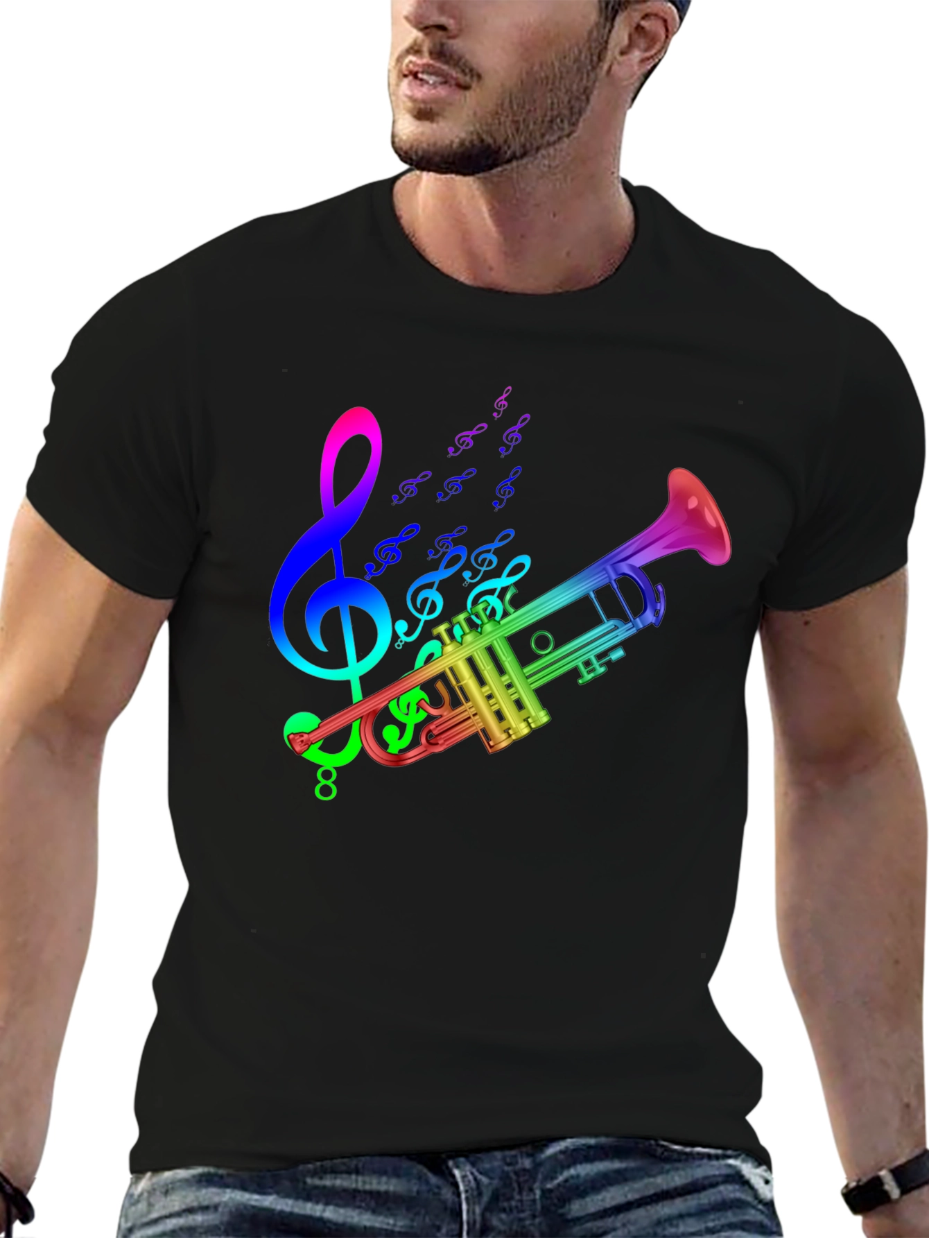 Rainbow Trumpet Music T-Shirt