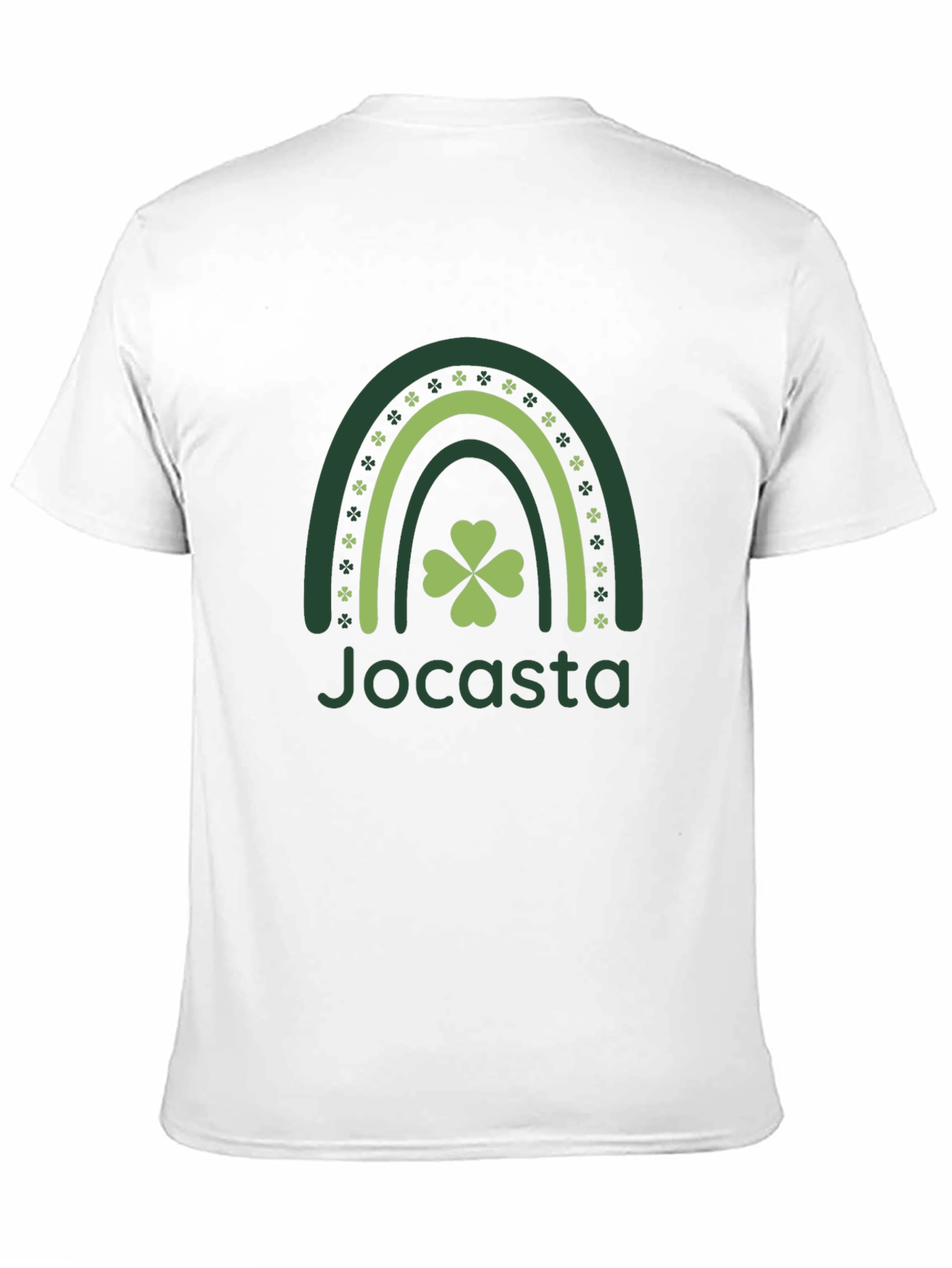 Jocasta St. Patricks Day Rainbow Clover T-Shirt