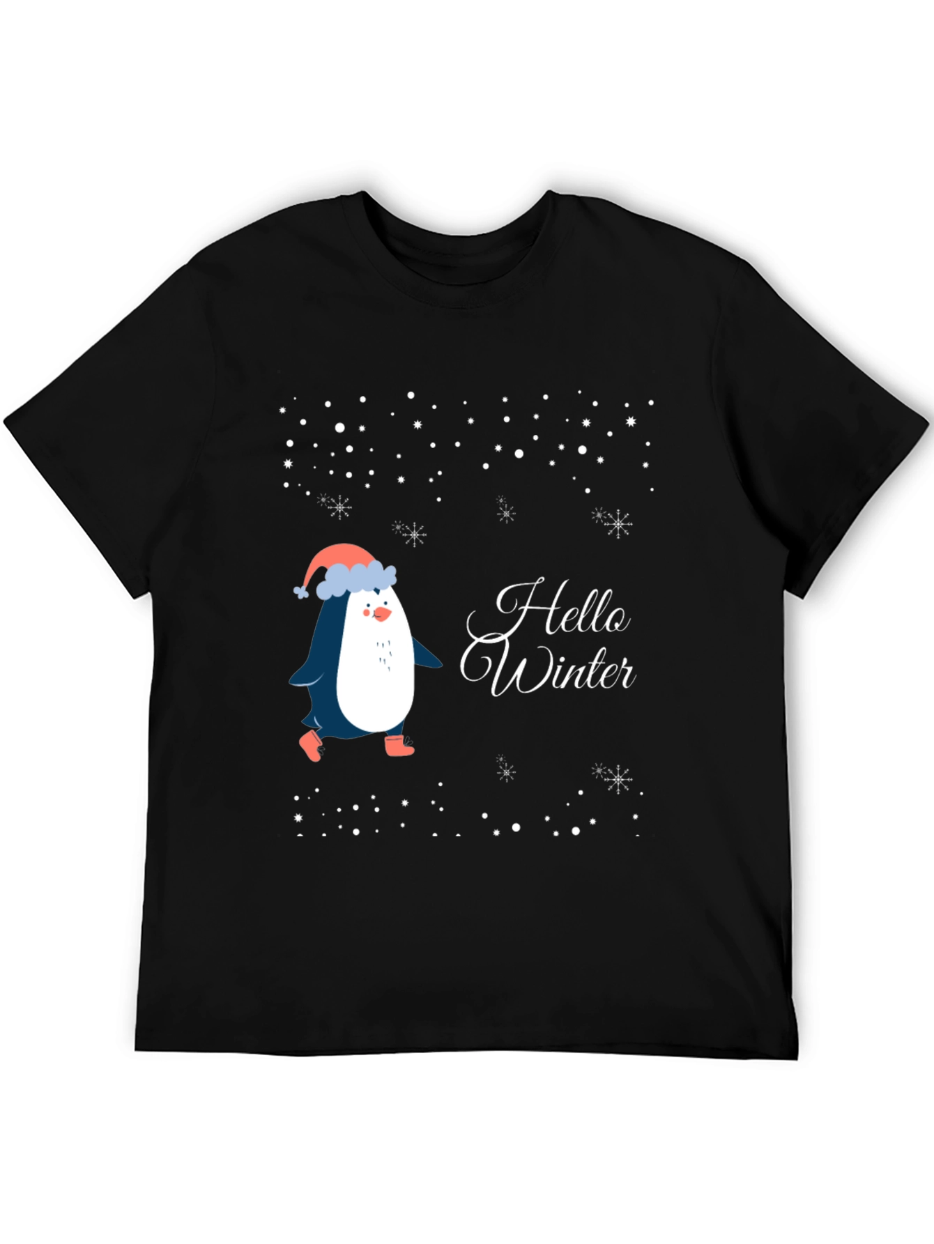 Hello Winter Penguin T-Shirt