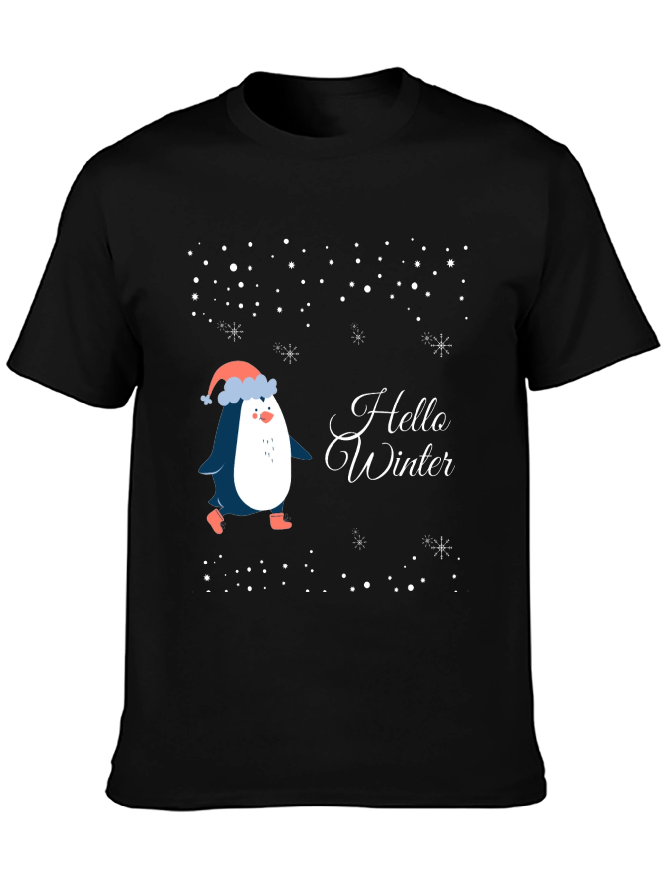Hello Winter Penguin T-Shirt