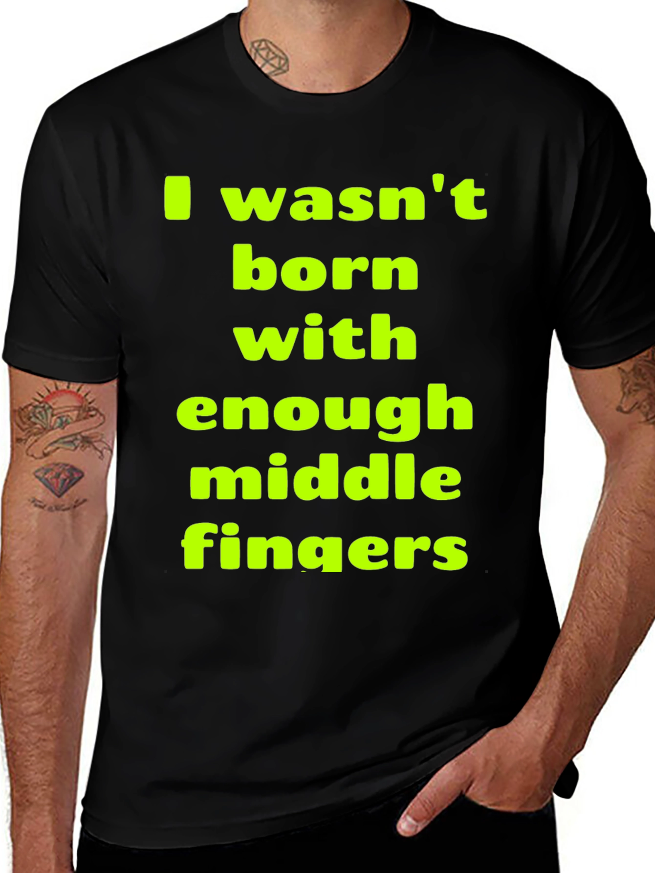 Funny Sarcastic Middle Finger T-Shirt