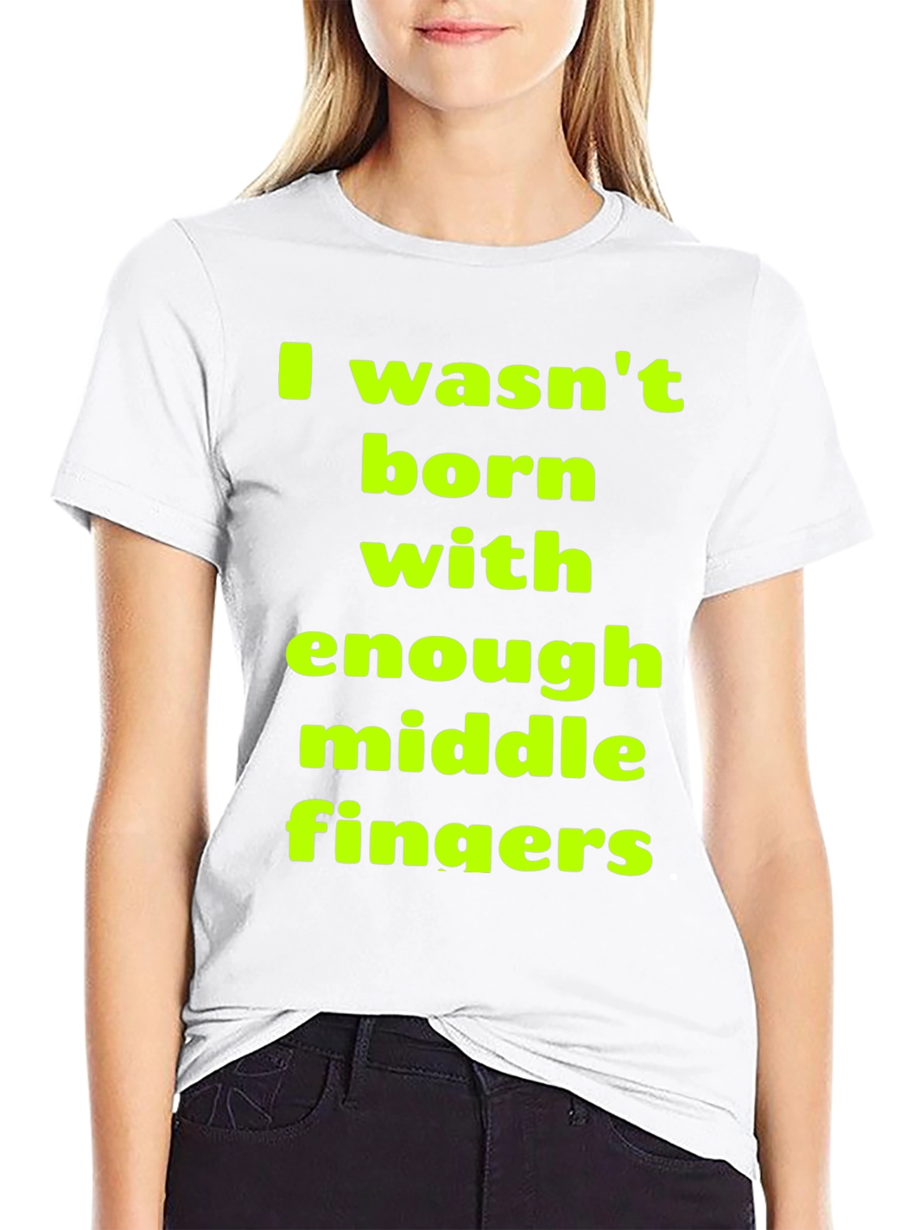 Funny Sarcastic Middle Finger T-Shirt