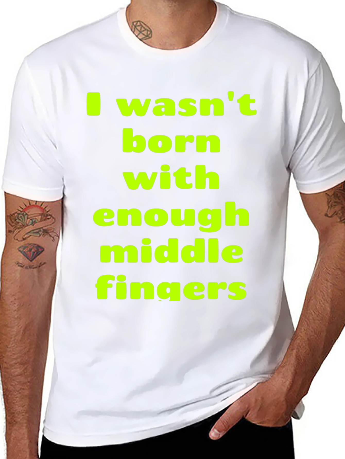 Funny Sarcastic Middle Finger T-Shirt