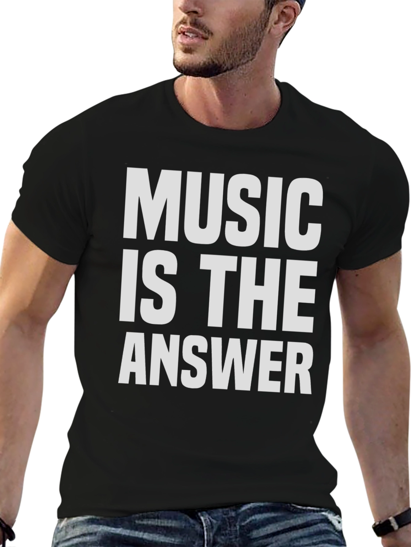 Music Is The Answer Graphic T-Shirt