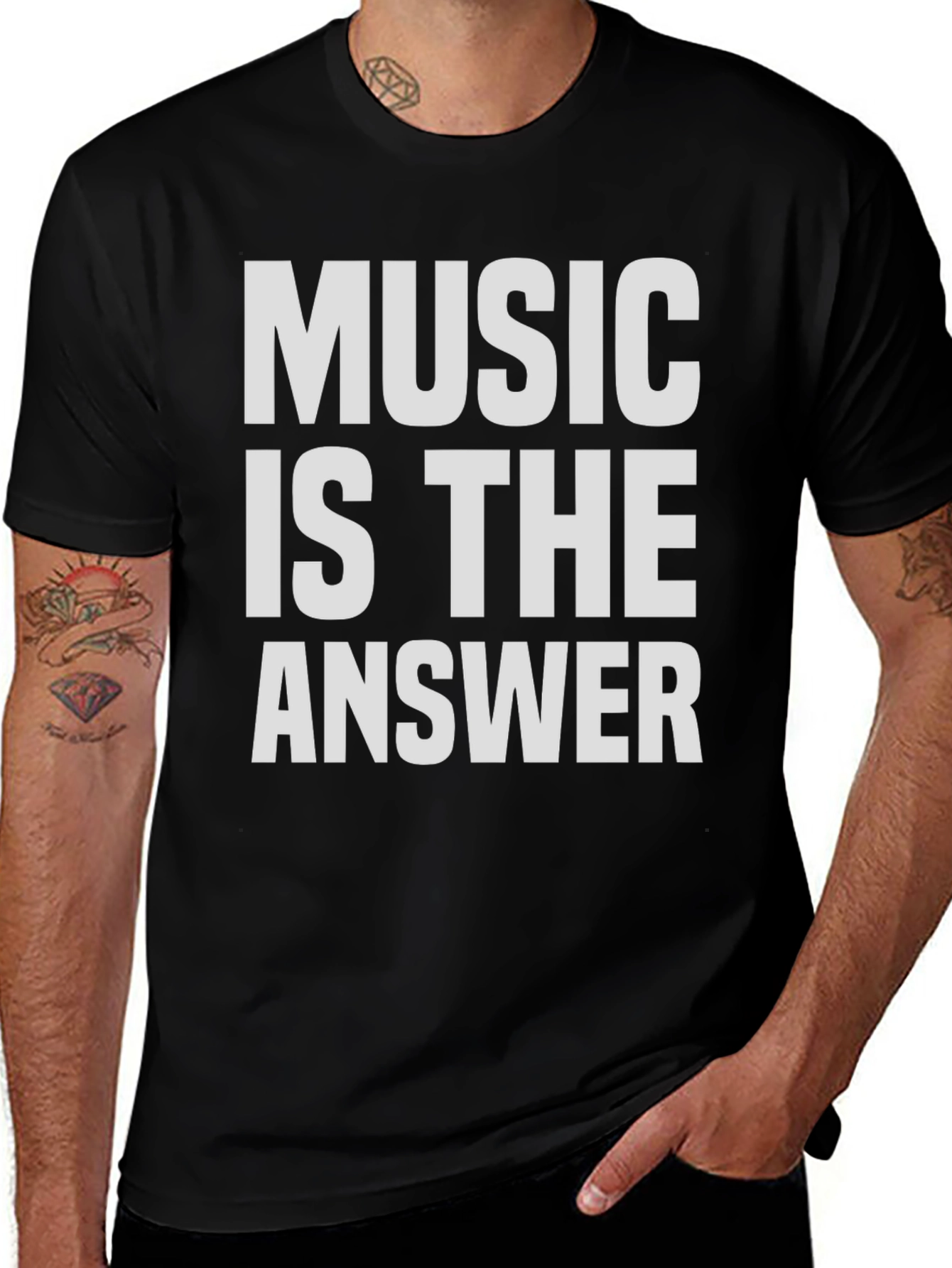 Music Is The Answer Graphic T-Shirt