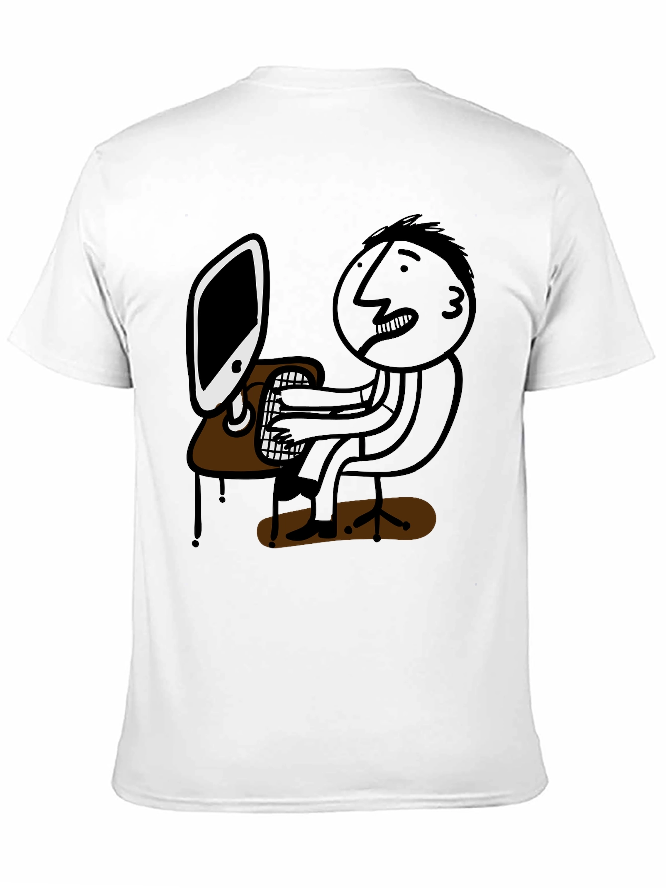 Funny Programmer T-Shirt - Cartoon Graphic Tee
