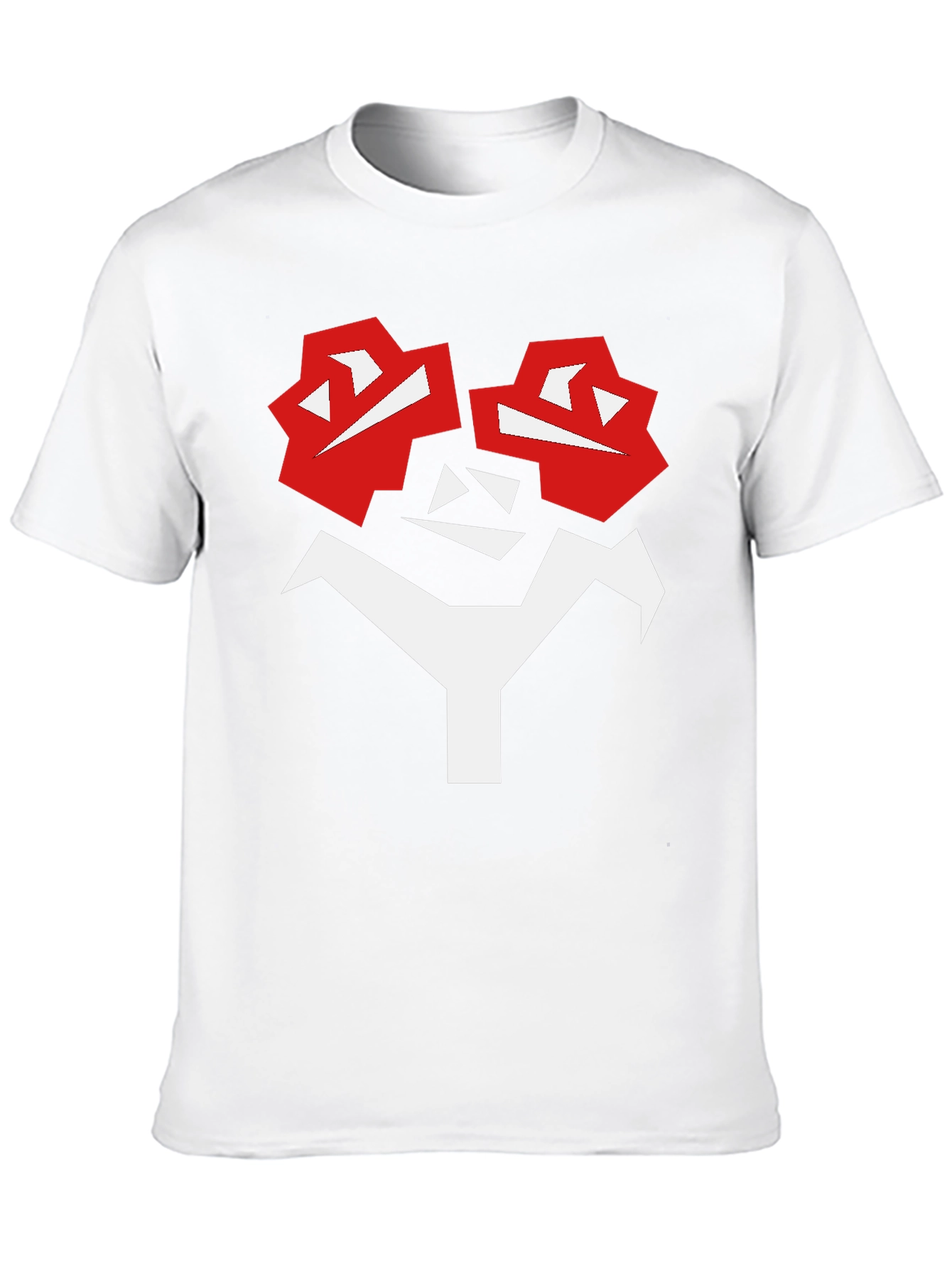 Abstract Face Graphic T-Shirt - Bold Black Tee