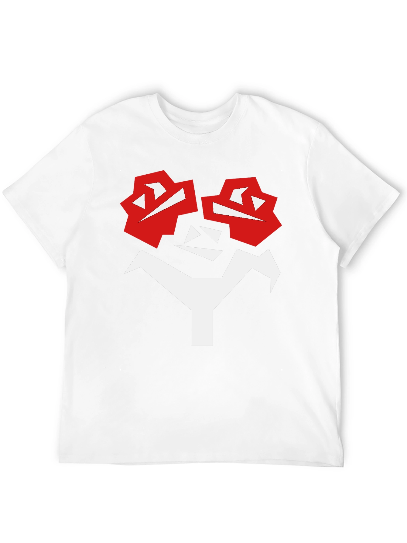 Abstract Face Graphic T-Shirt - Bold Black Tee