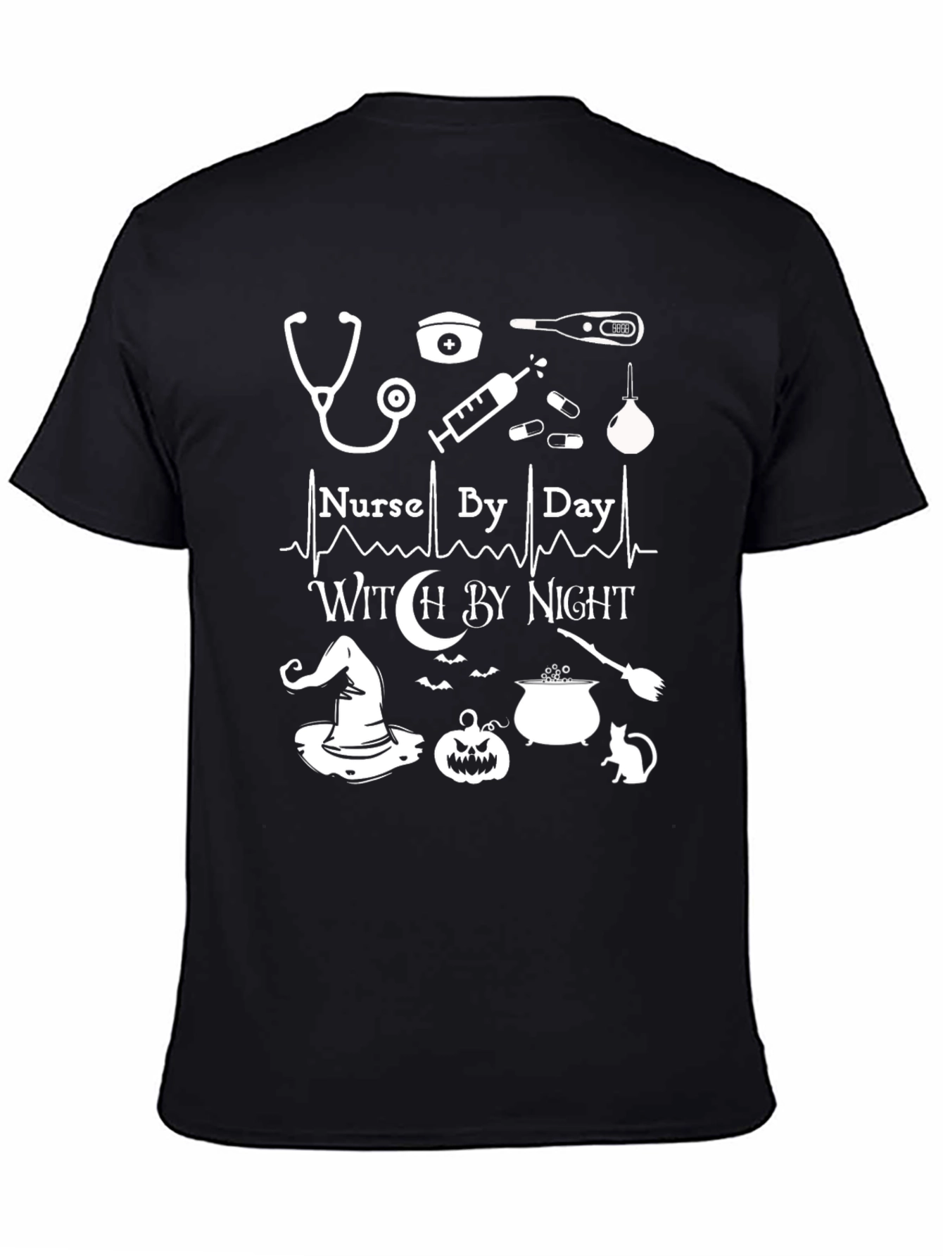 Nurse by Day Witch by Night T-Shirt