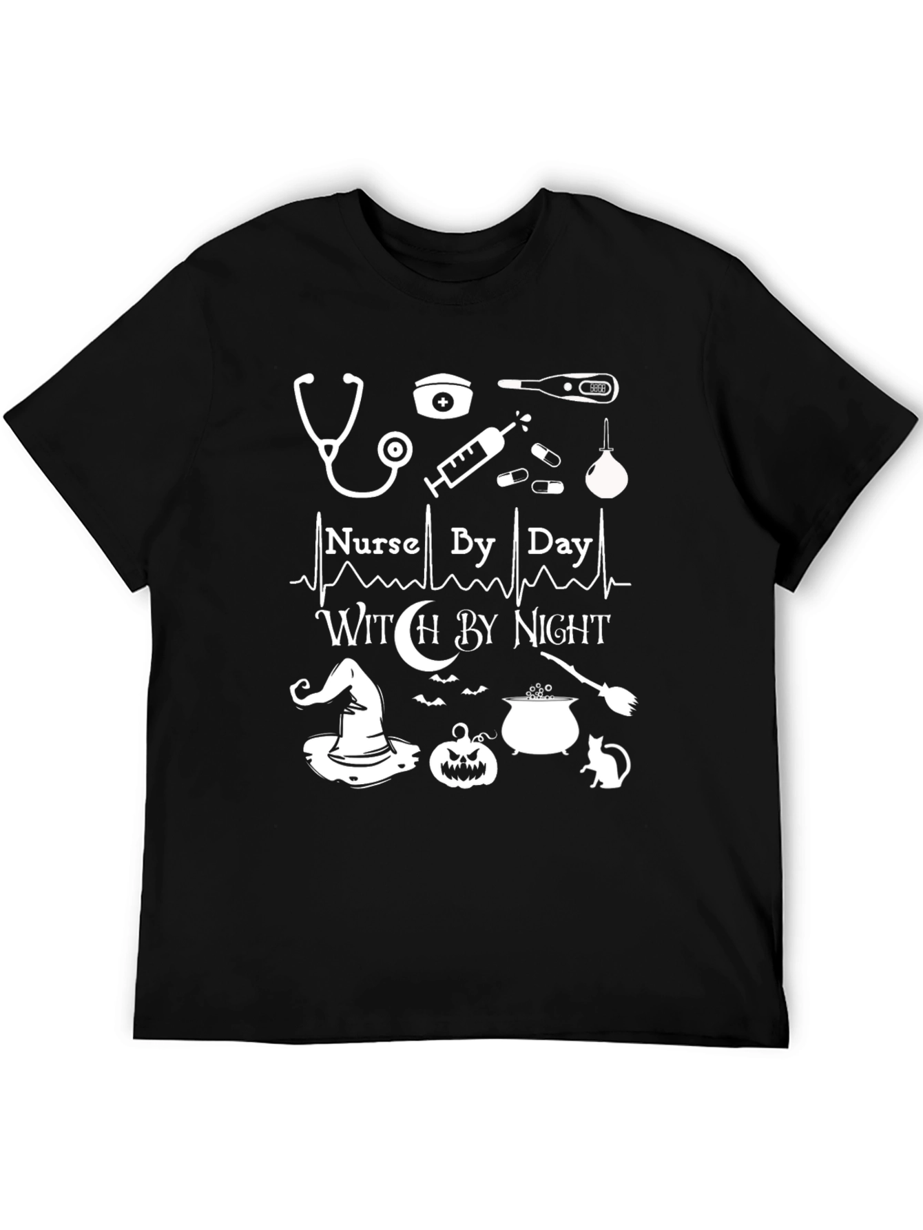 Nurse by Day Witch by Night T-Shirt