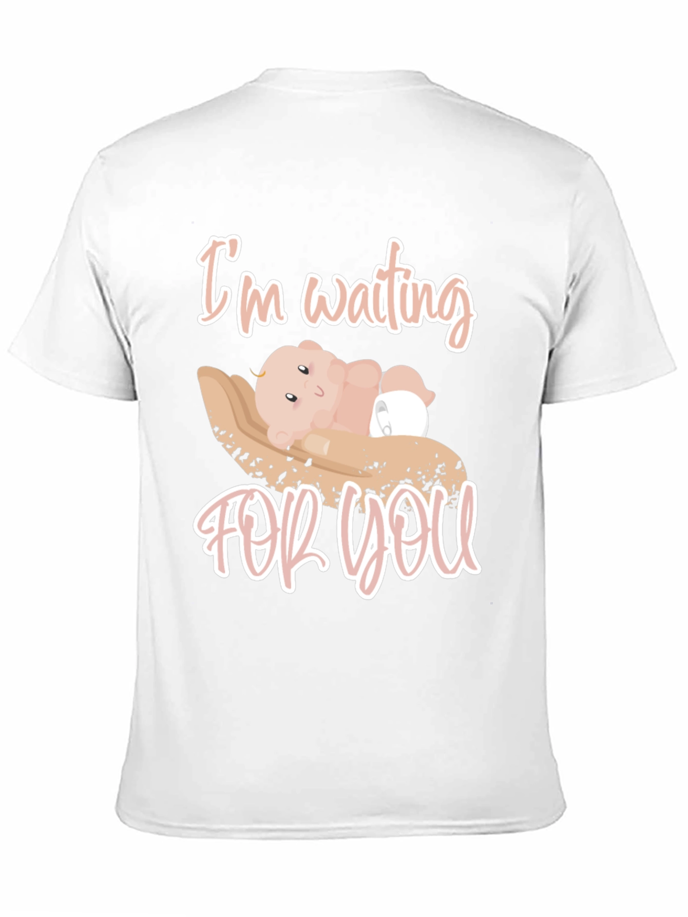 Cute Im Waiting For You Baby Graphic Tee