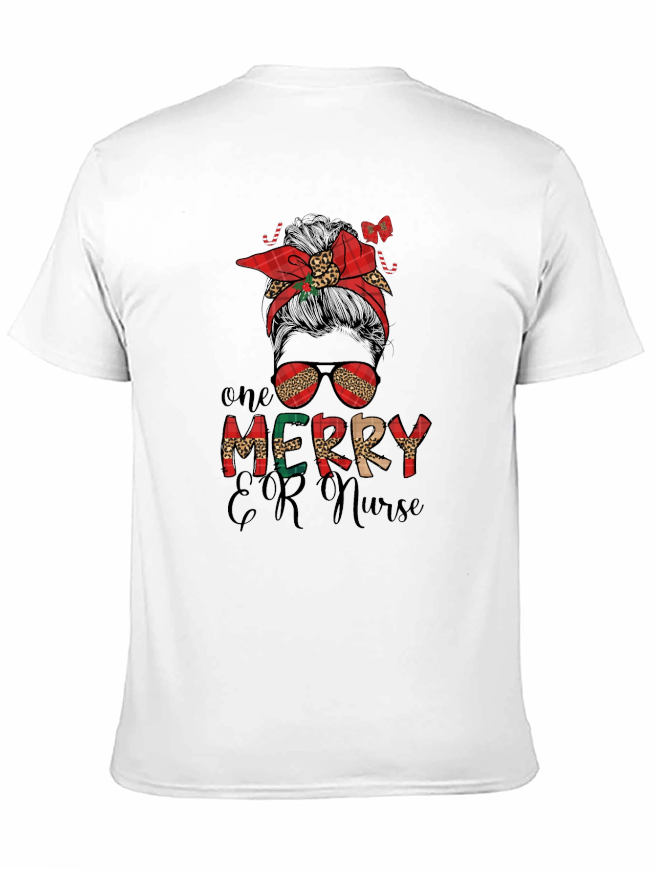 One Merry ER Nurse Christmas Graphic Tee