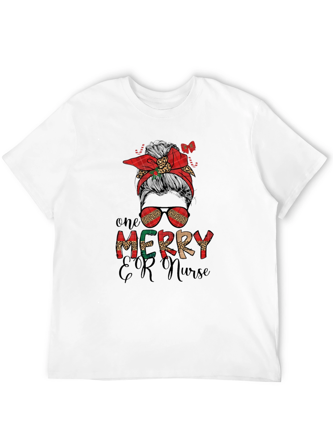 One Merry ER Nurse Christmas Graphic Tee