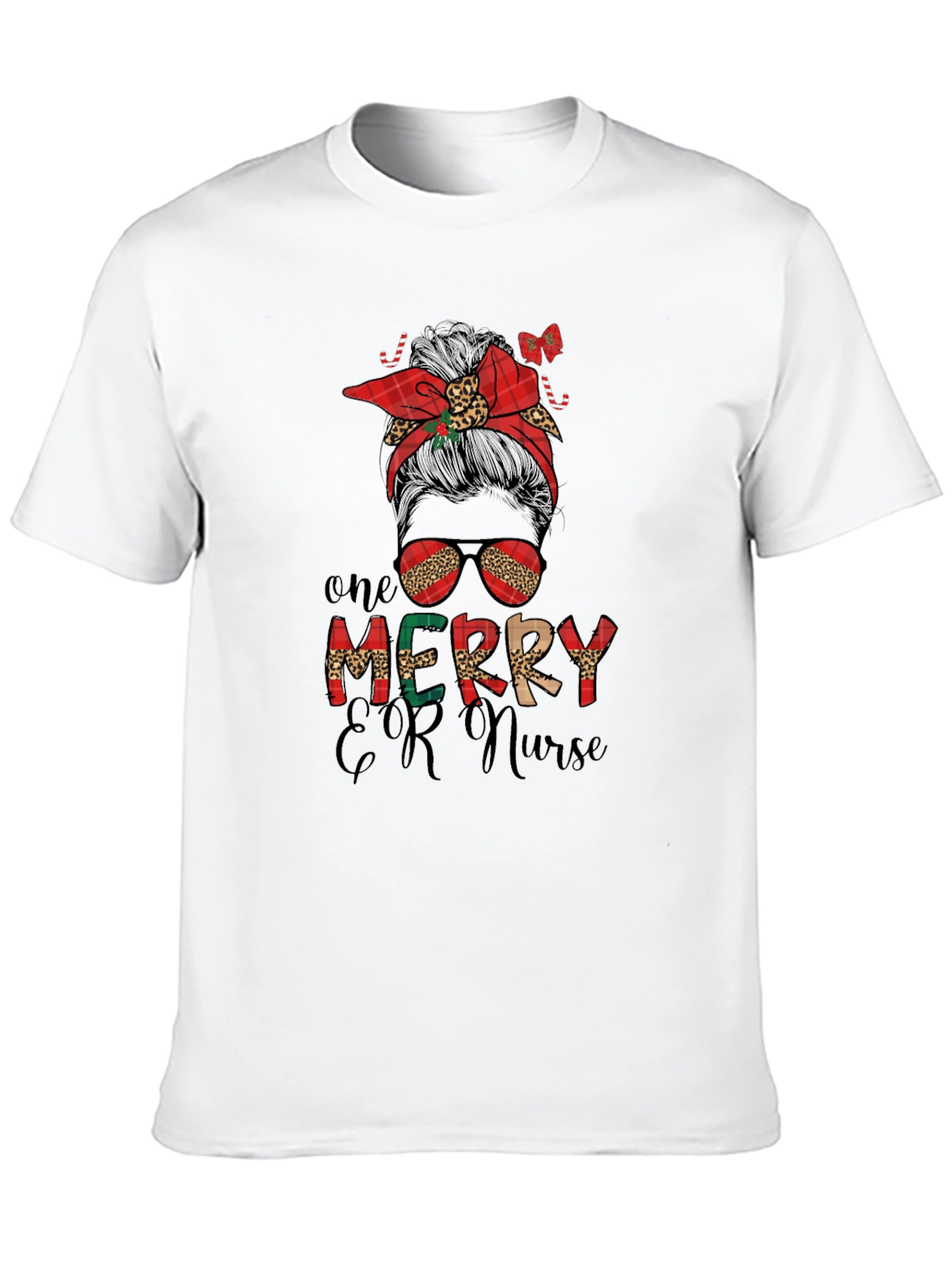 One Merry ER Nurse Christmas Graphic Tee
