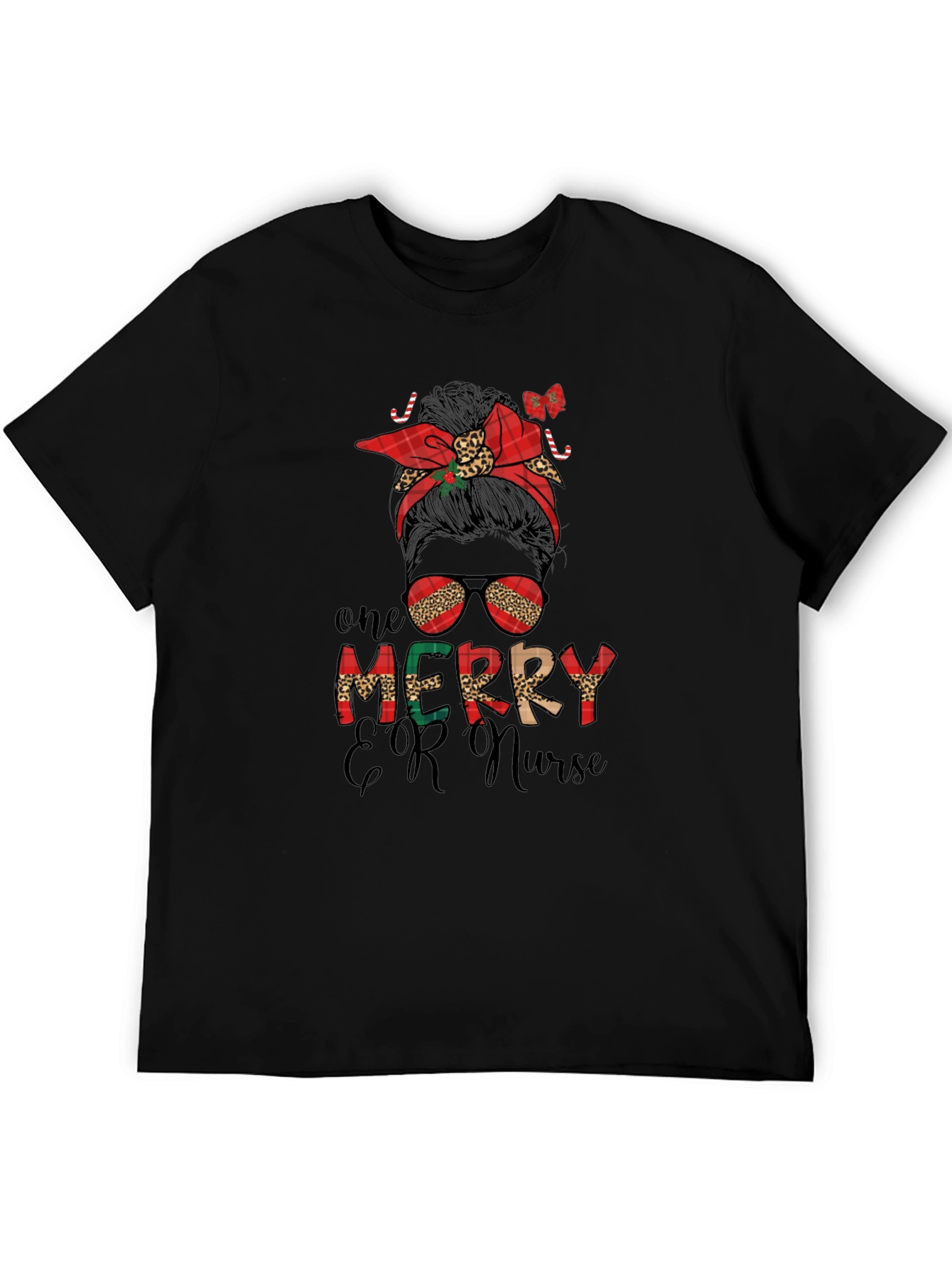 One Merry ER Nurse Christmas Graphic Tee