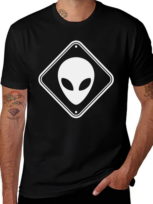 Alien Road Sign Graphic Tee