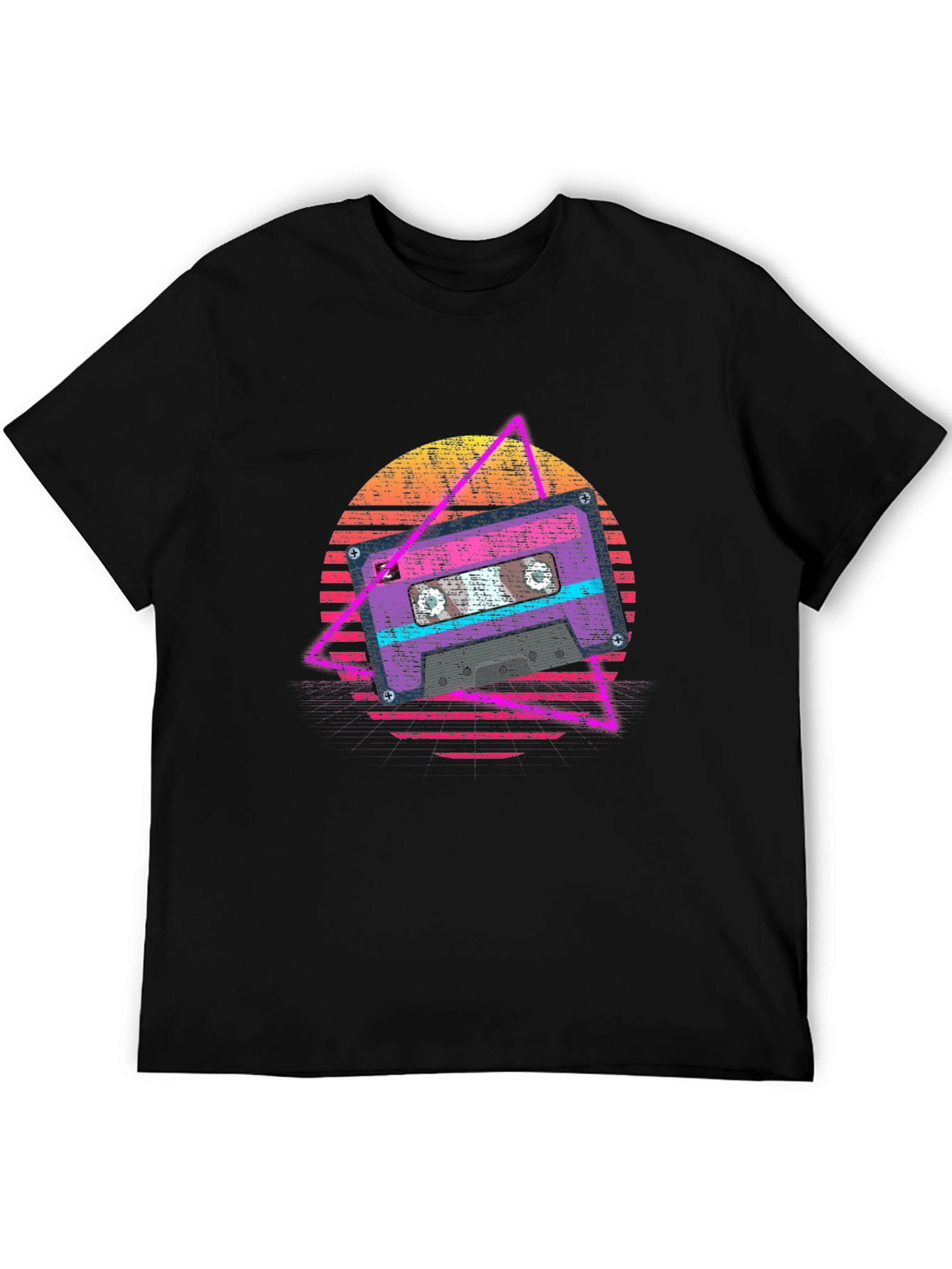 Retro Cassette Tape Graphic Tee - 80s Vibe T-Shirt