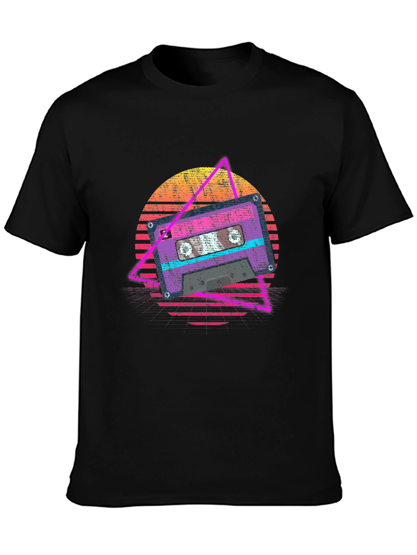 Retro Cassette Tape Graphic Tee - 80s Vibe T-Shirt