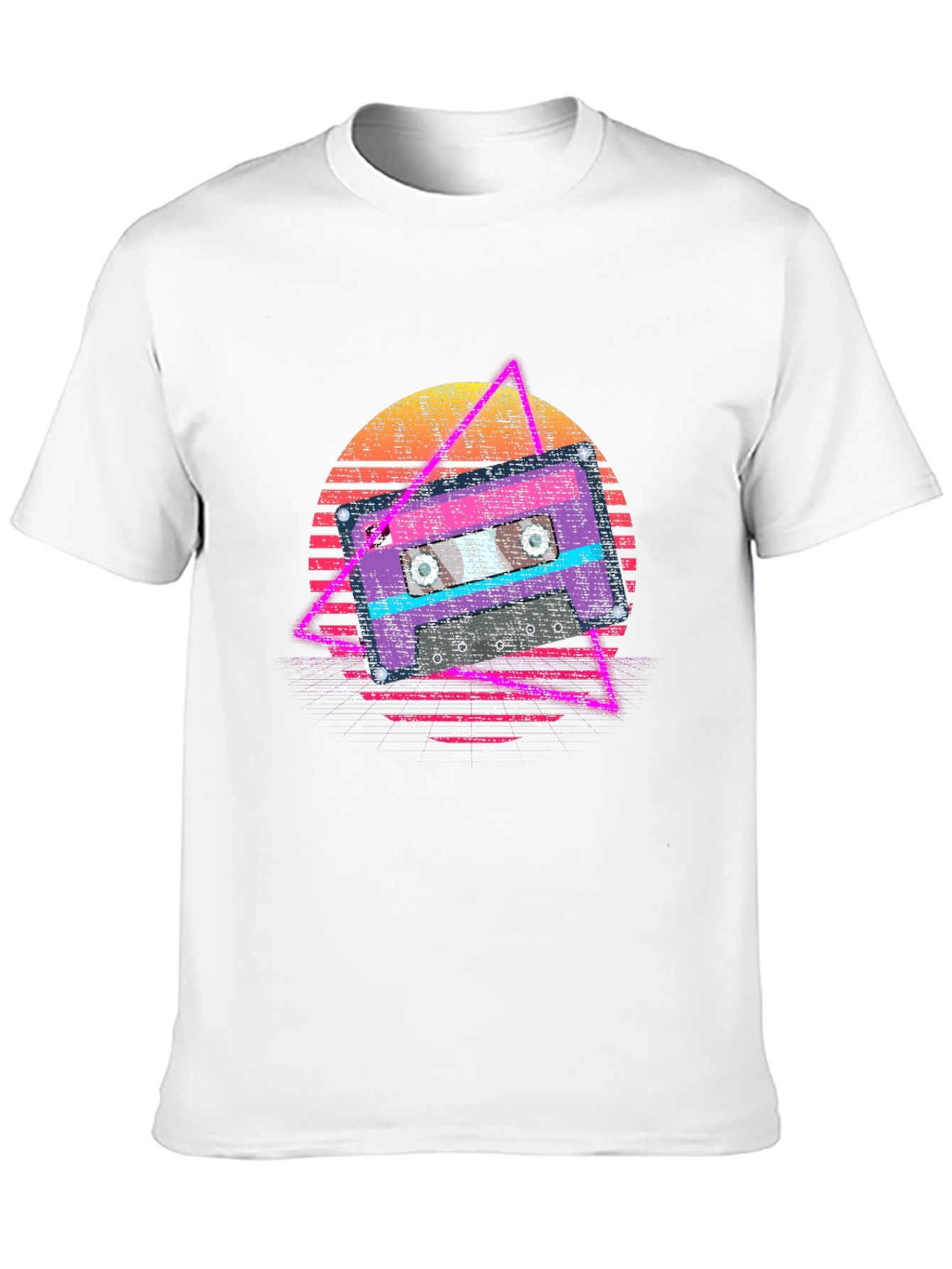 Retro Cassette Tape Graphic Tee - 80s Vibe T-Shirt