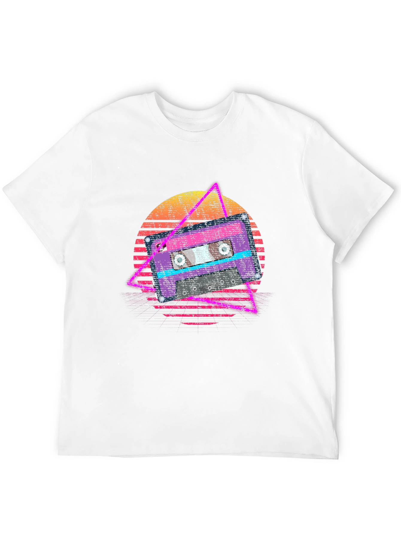 Retro Cassette Tape Graphic Tee - 80s Vibe T-Shirt