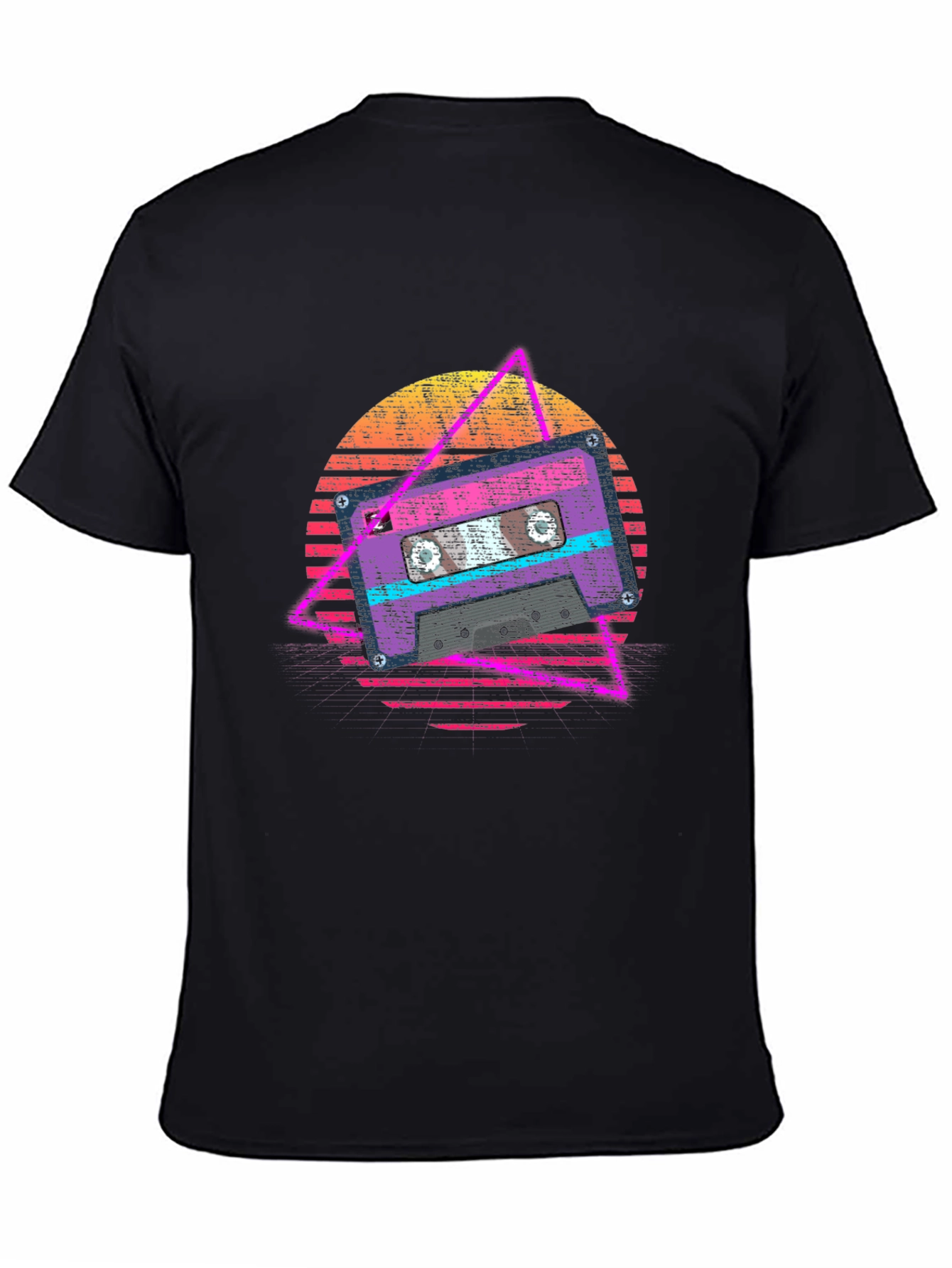 Retro Cassette Tape Graphic Tee - 80s Vibe T-Shirt