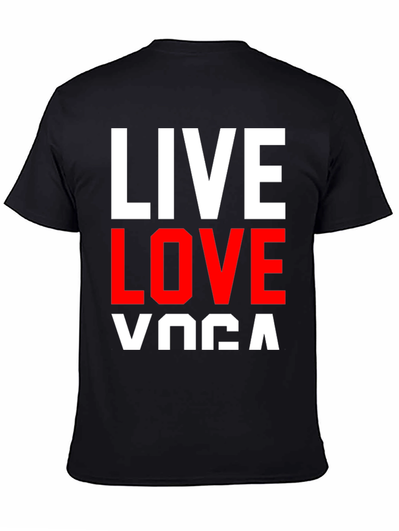 Live Love Yoga Graphic Tee - Black