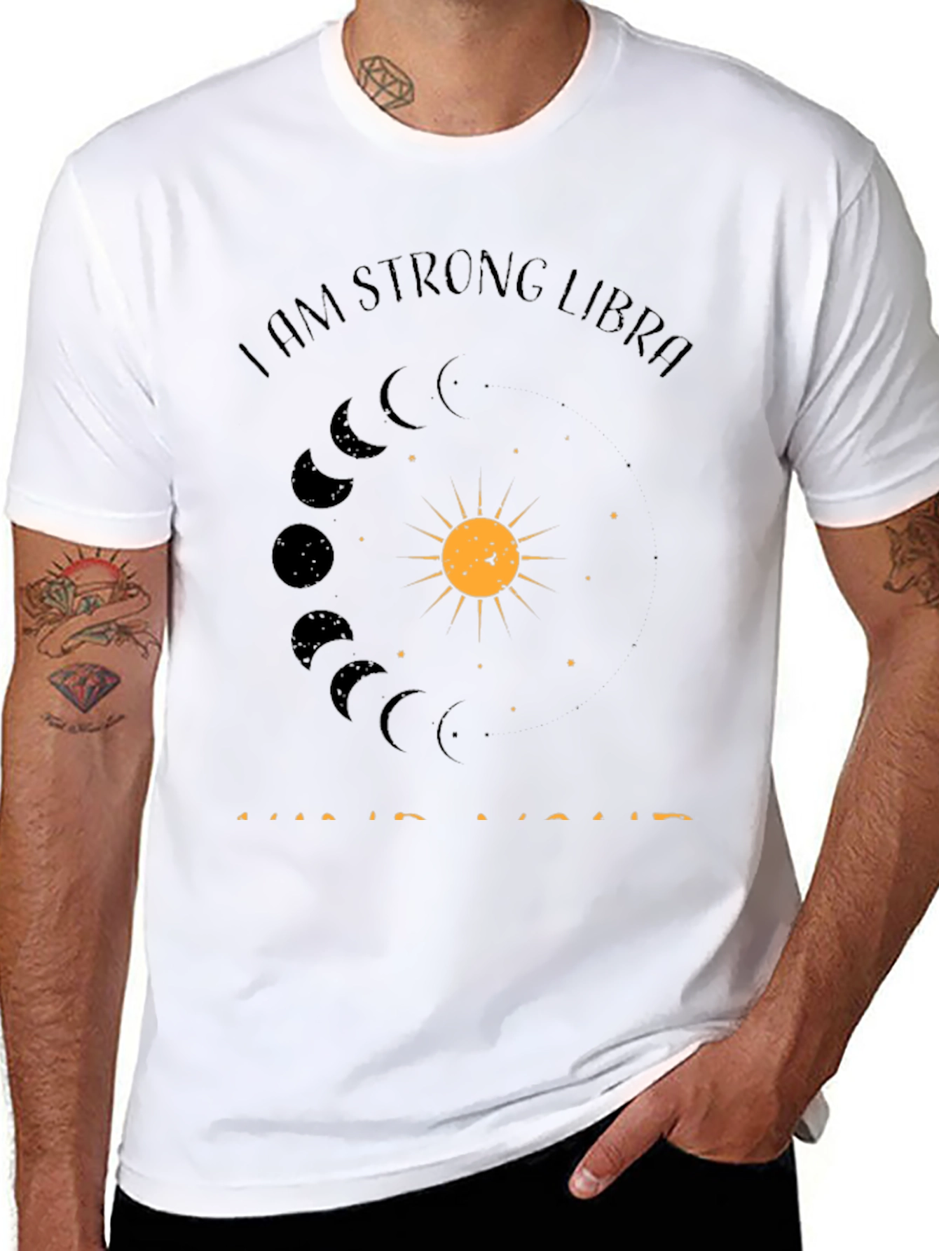 Strong Libra Graphic Tee - Zodiac T-Shirt