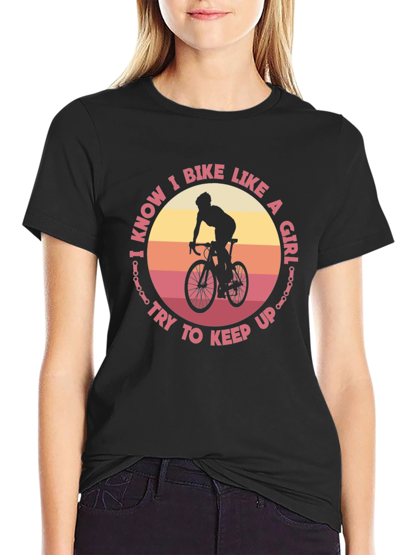 I Bike Like A Girl T-Shirt