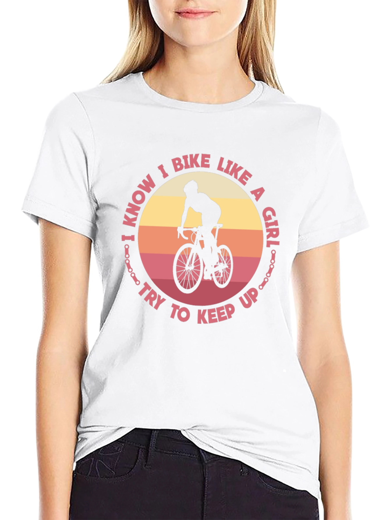 I Bike Like A Girl T-Shirt