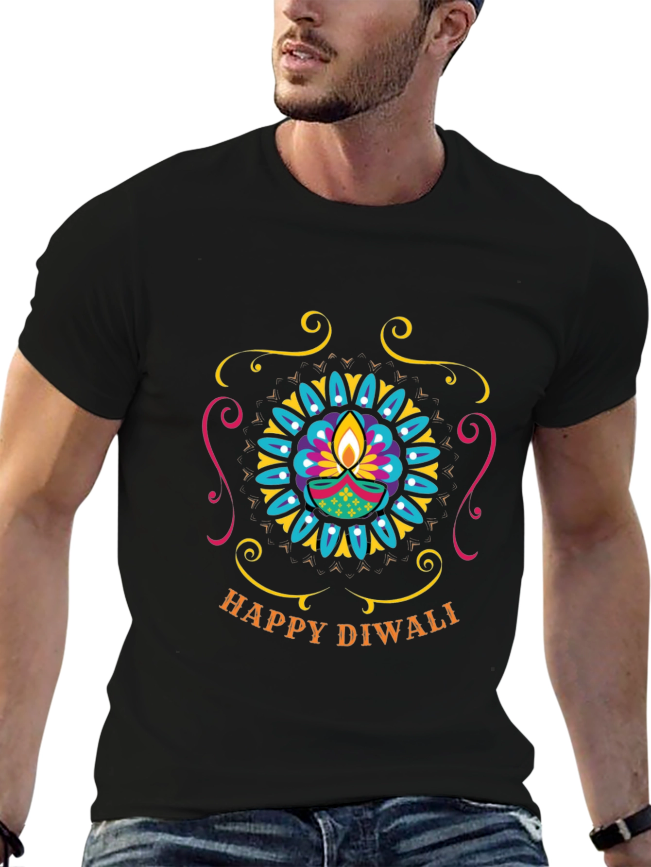 Happy Diwali Graphic Tee - Festive Celebration