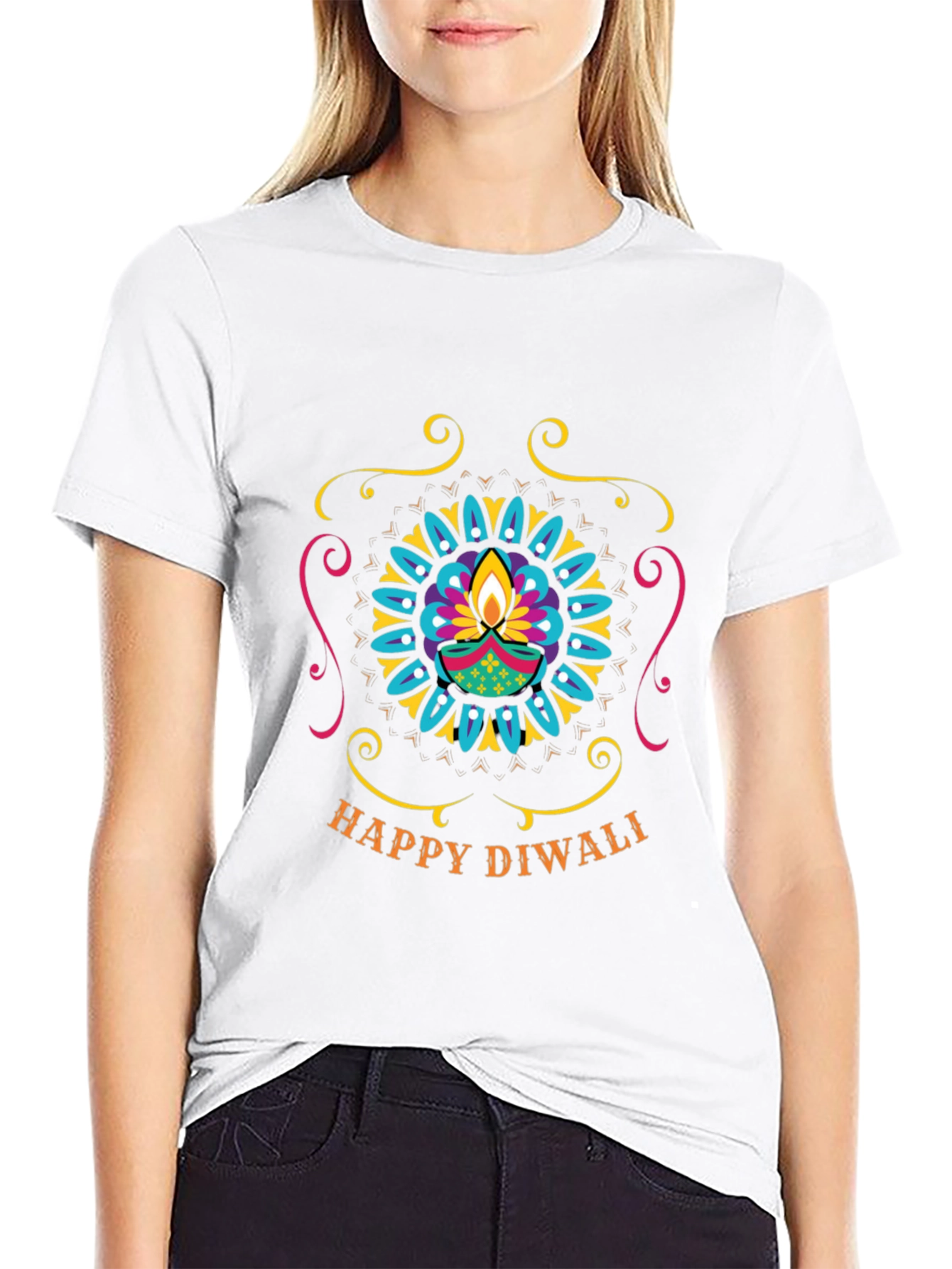 Happy Diwali Graphic Tee - Festive Celebration