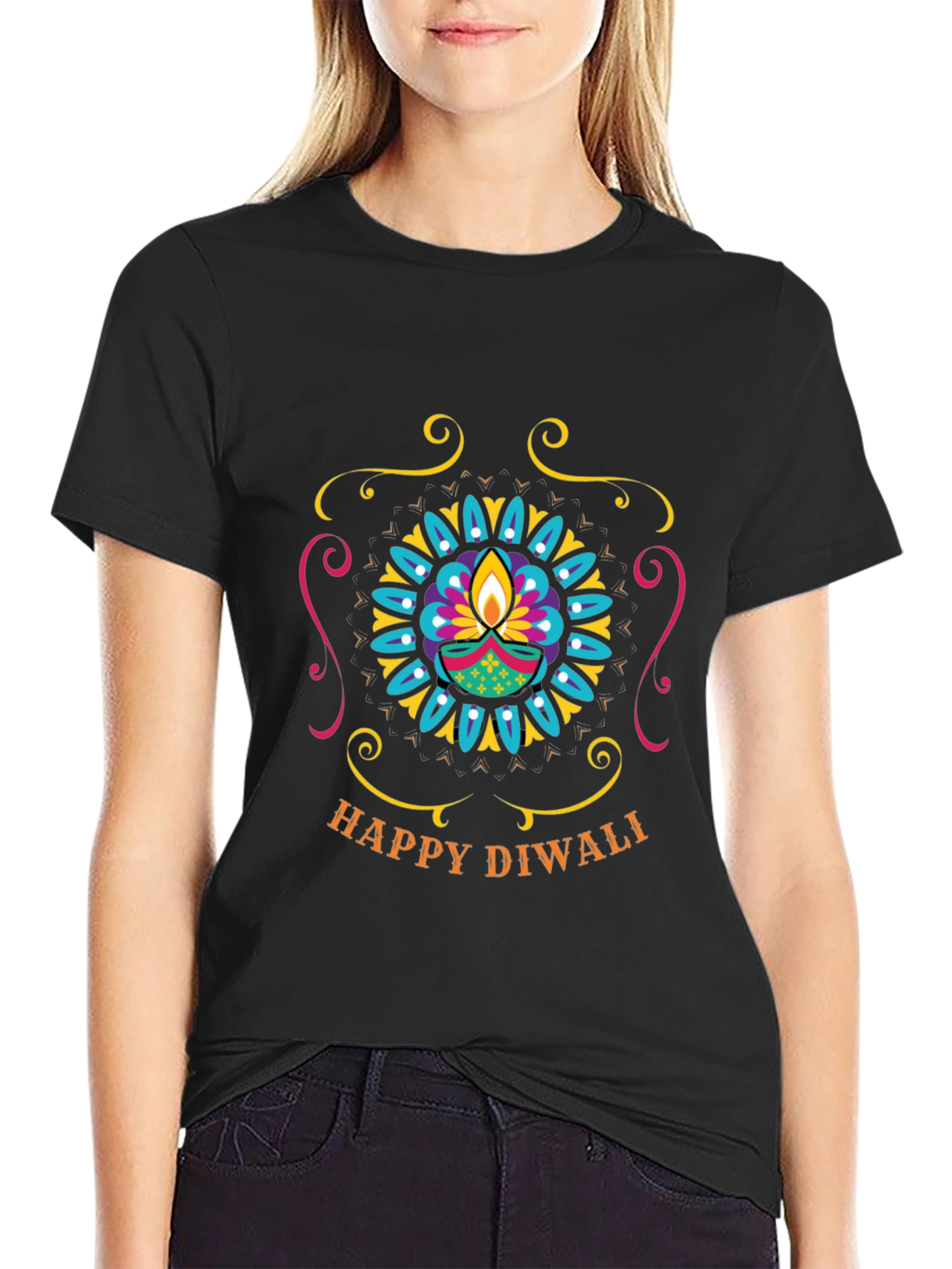 Happy Diwali Graphic Tee - Festive Celebration
