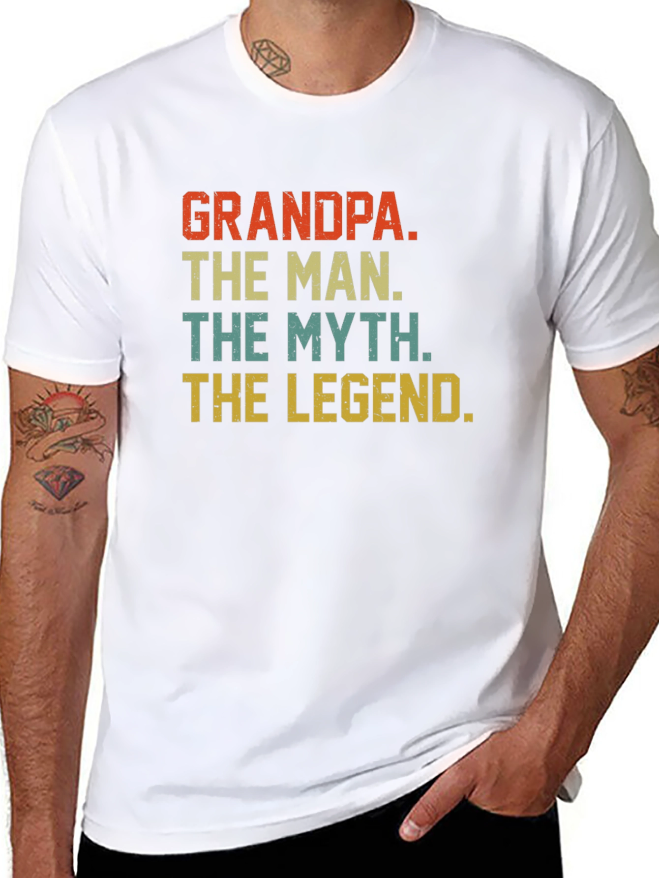 Grandpa The Man T-Shirt - Fathers Day Gift