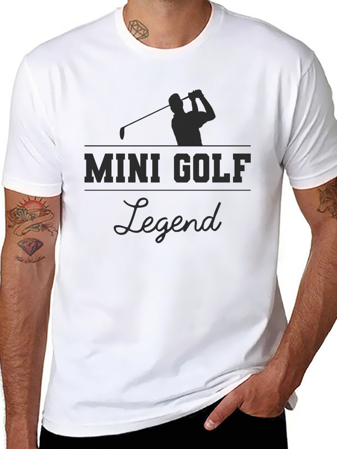 Mini Golf Legend T-Shirt - Golfer Silhouette Tee