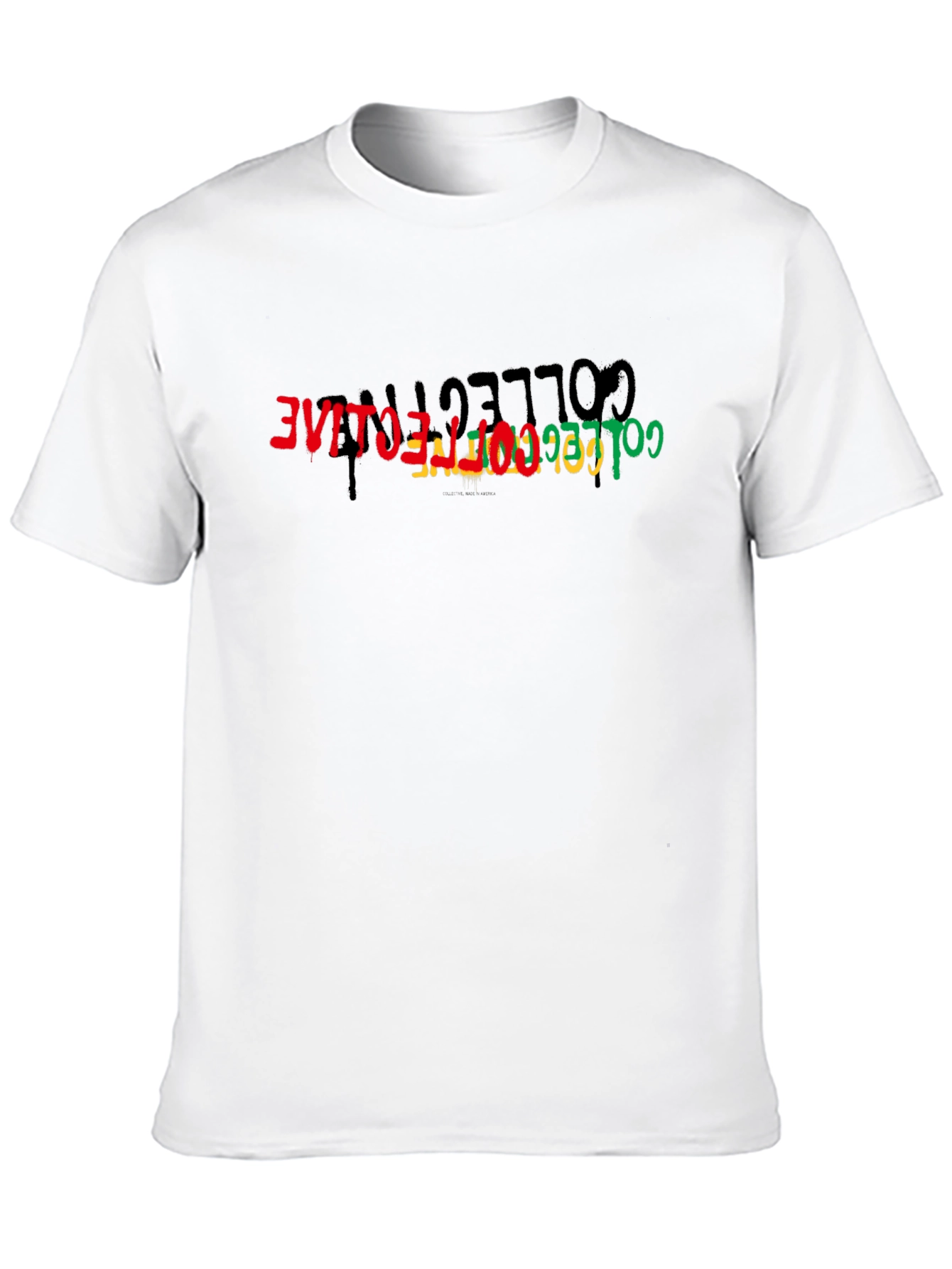 Collective T-Shirt - Black Cotton Tee with Graphic Print