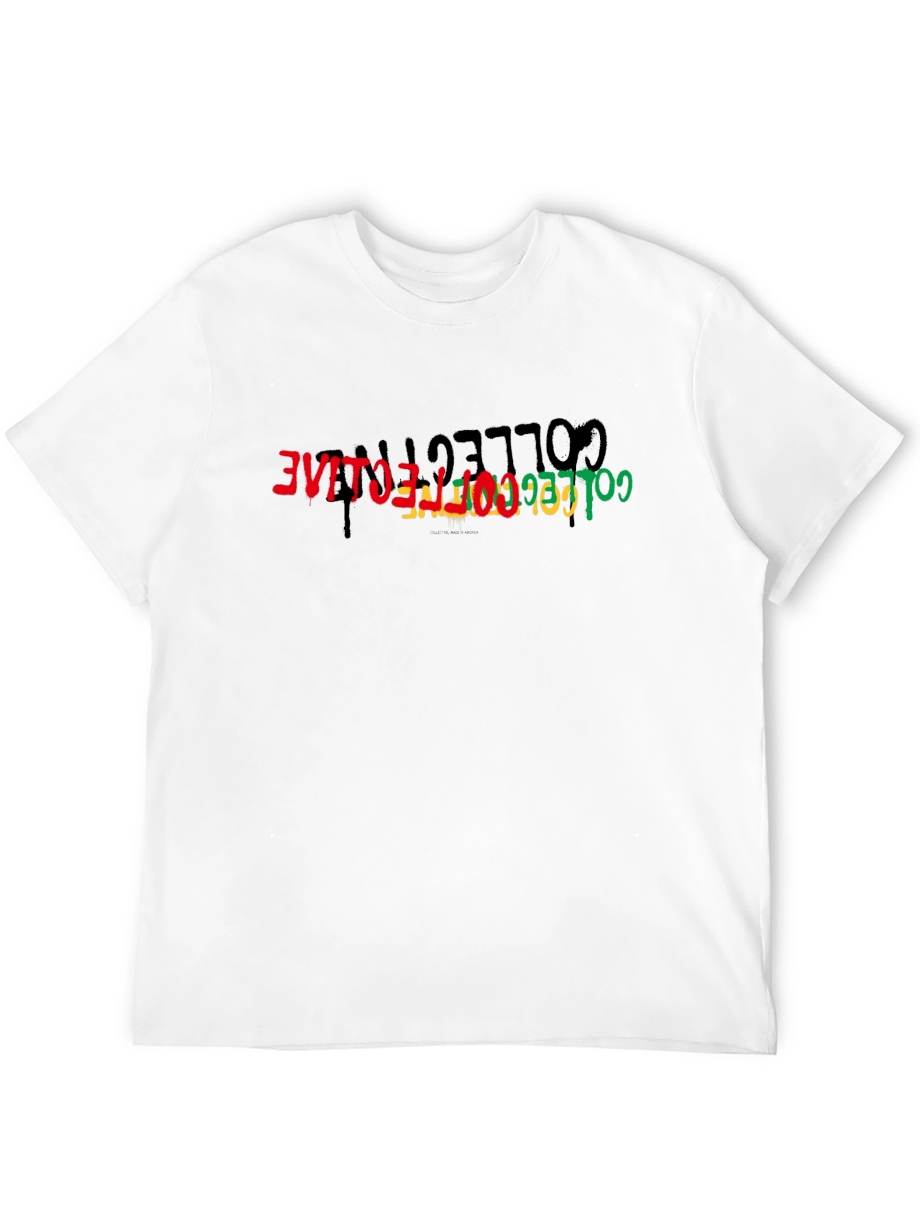 Collective T-Shirt - Black Cotton Tee with Graphic Print
