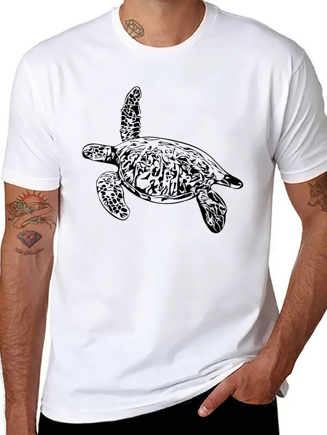 Black Turtle Graphic Tee