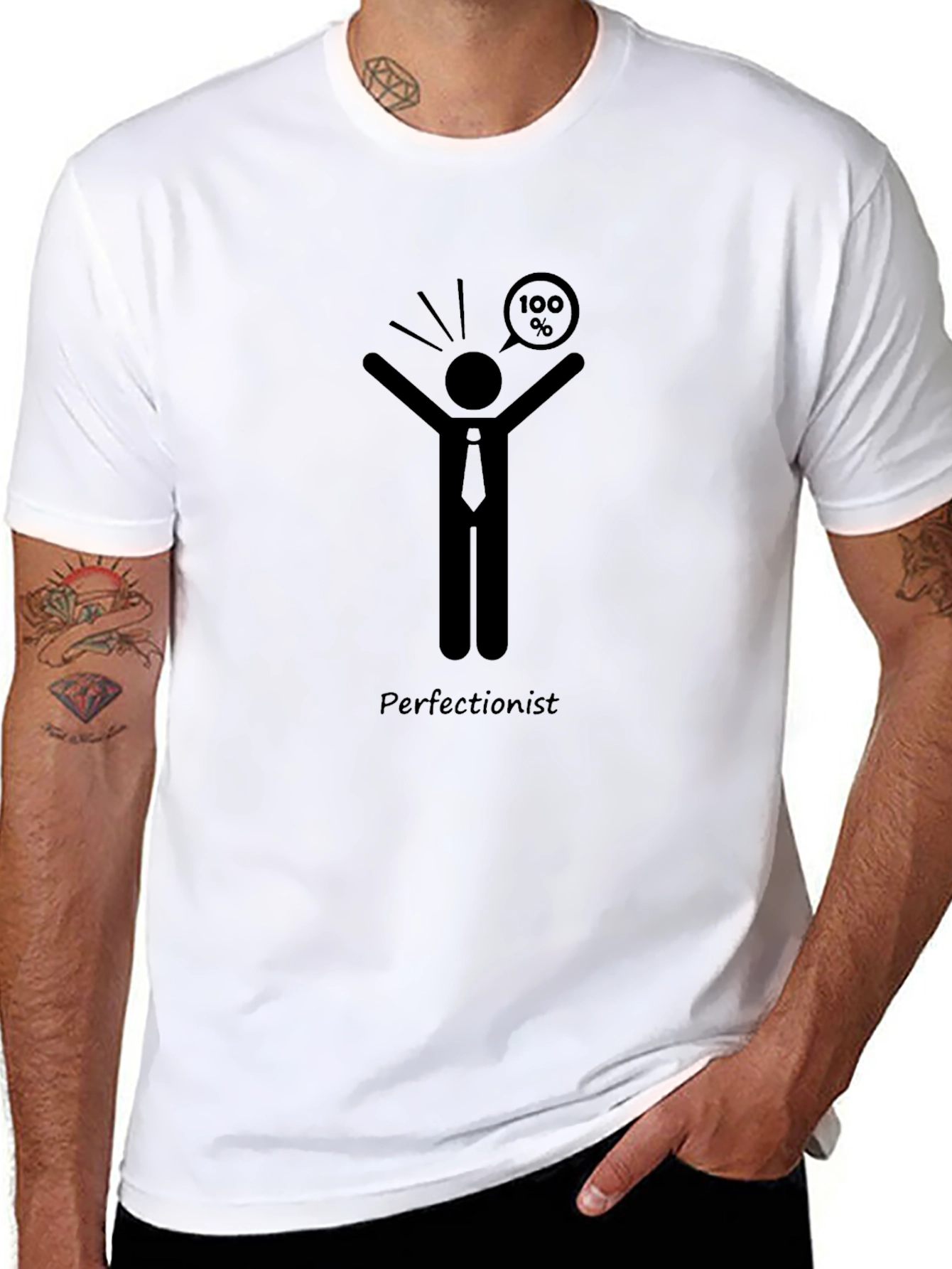 Perfectionist T-Shirt - 100% Achievement Humor