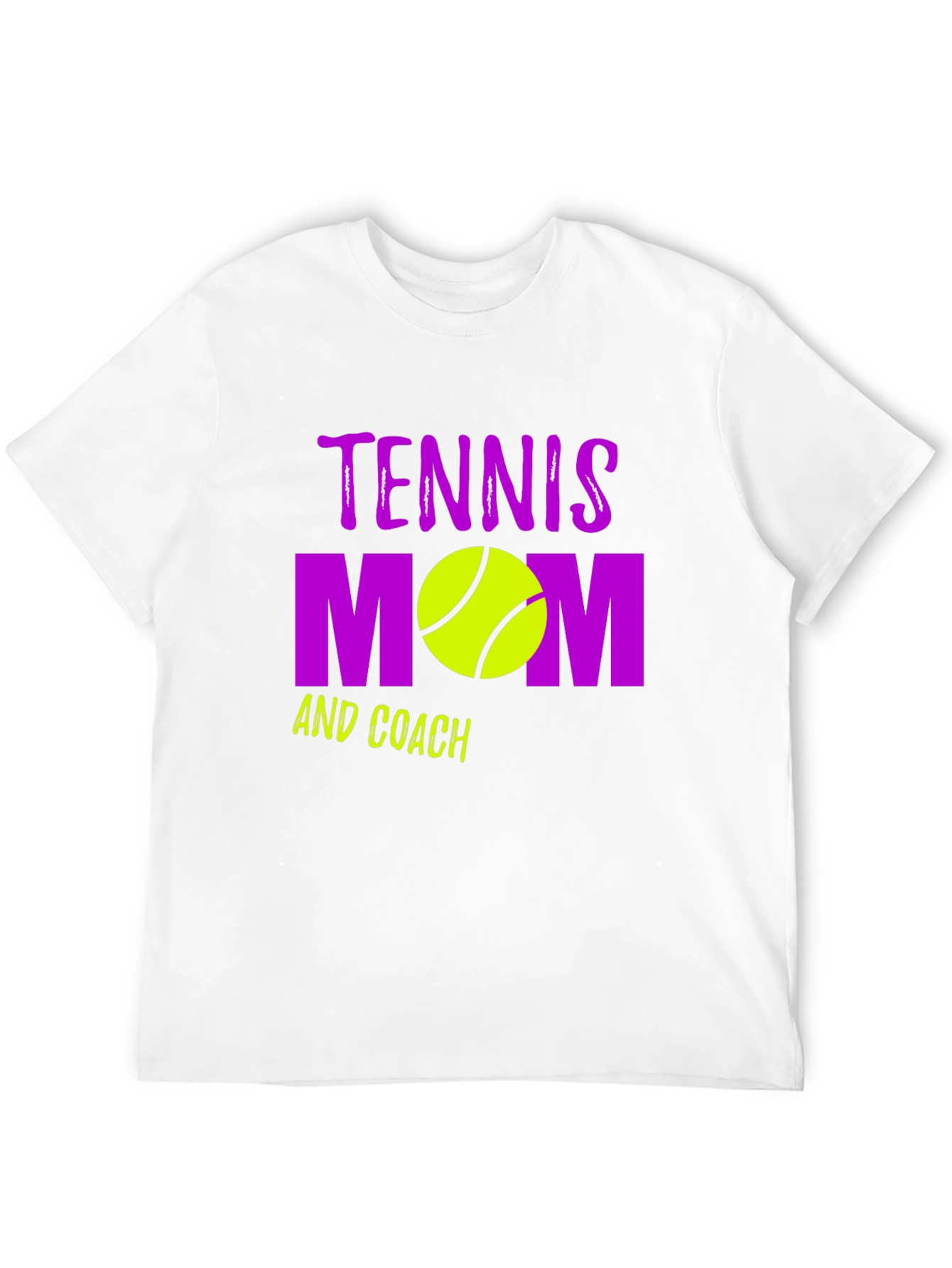 Tennis Mom and Coach Black Graphic T-Shirt